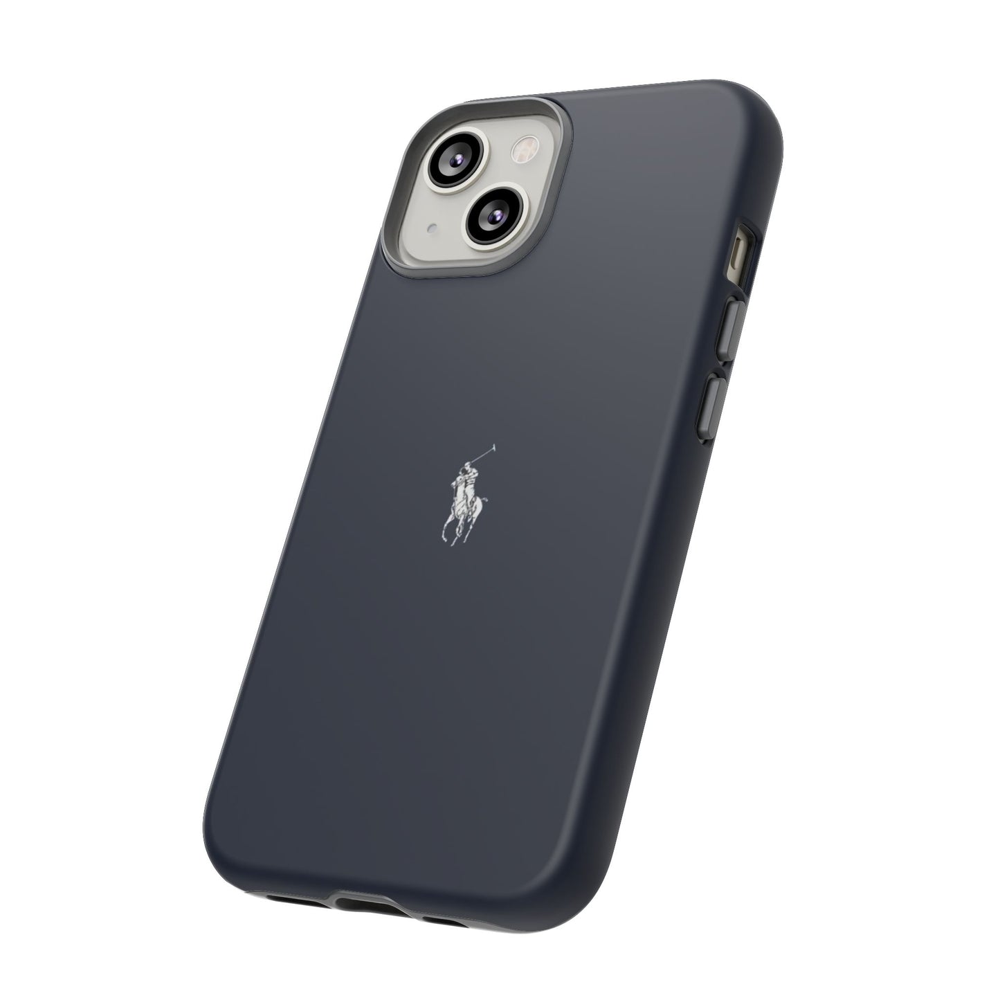 Navy Polo Logo Tough Phone Case — Slim Protective iPhone Cover
