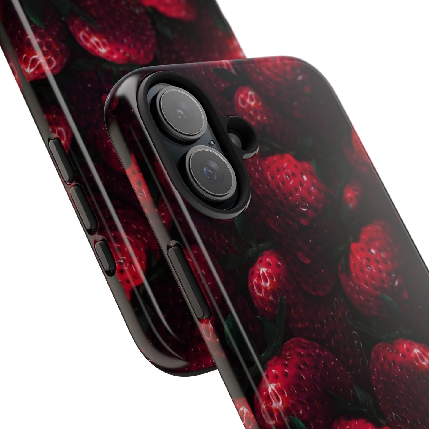Berry Burst Tough Phone Case - Durable Protection with Strawberry Design
