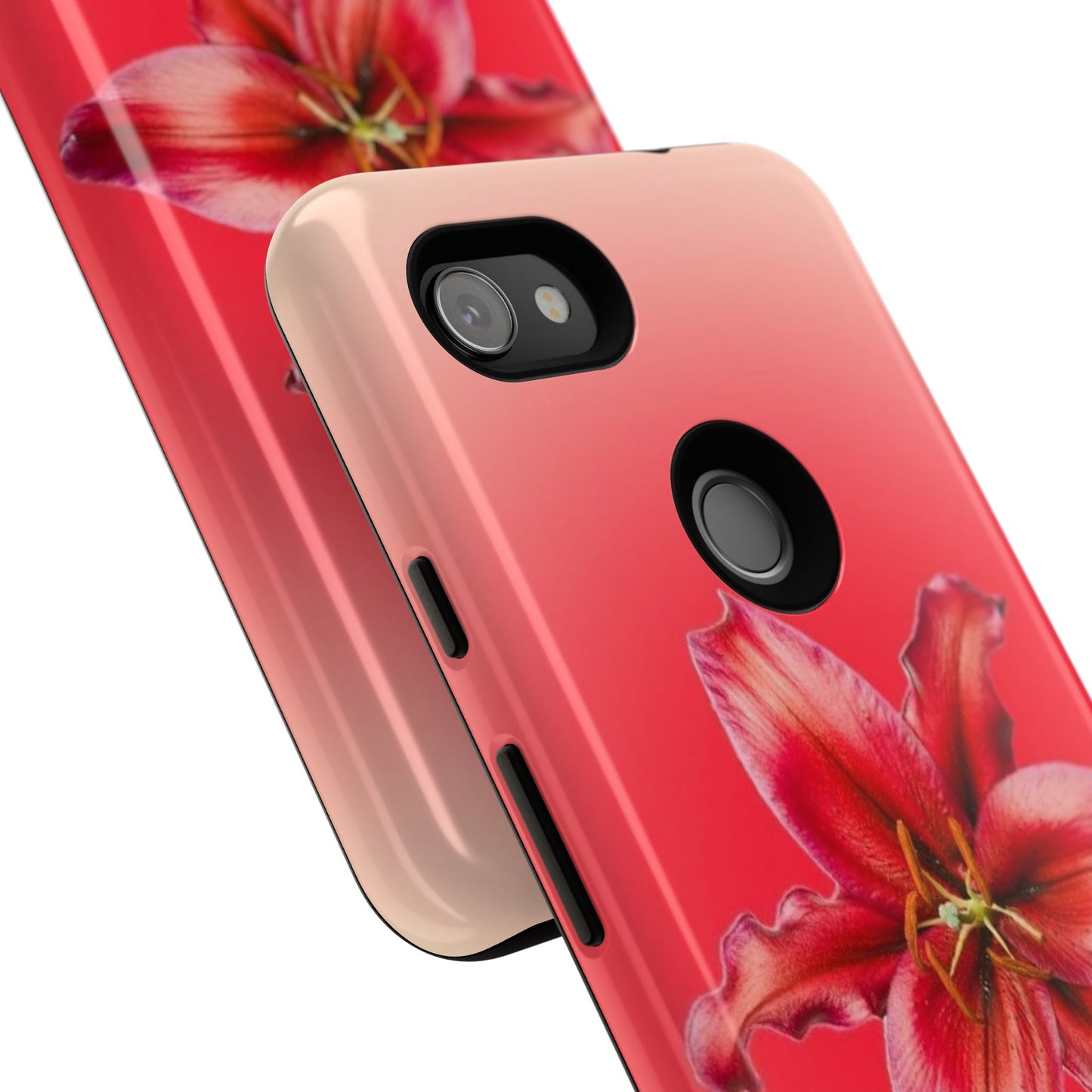 Phone Case - Vibrant Red Lily Glossy & Matte Tough Case