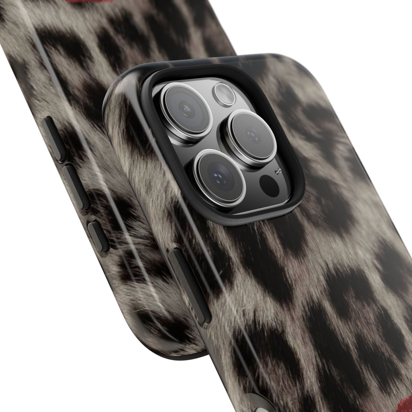 Wild Kiss Leopard Print Phone Case - Tough, Stylish Protection for Trendsetters