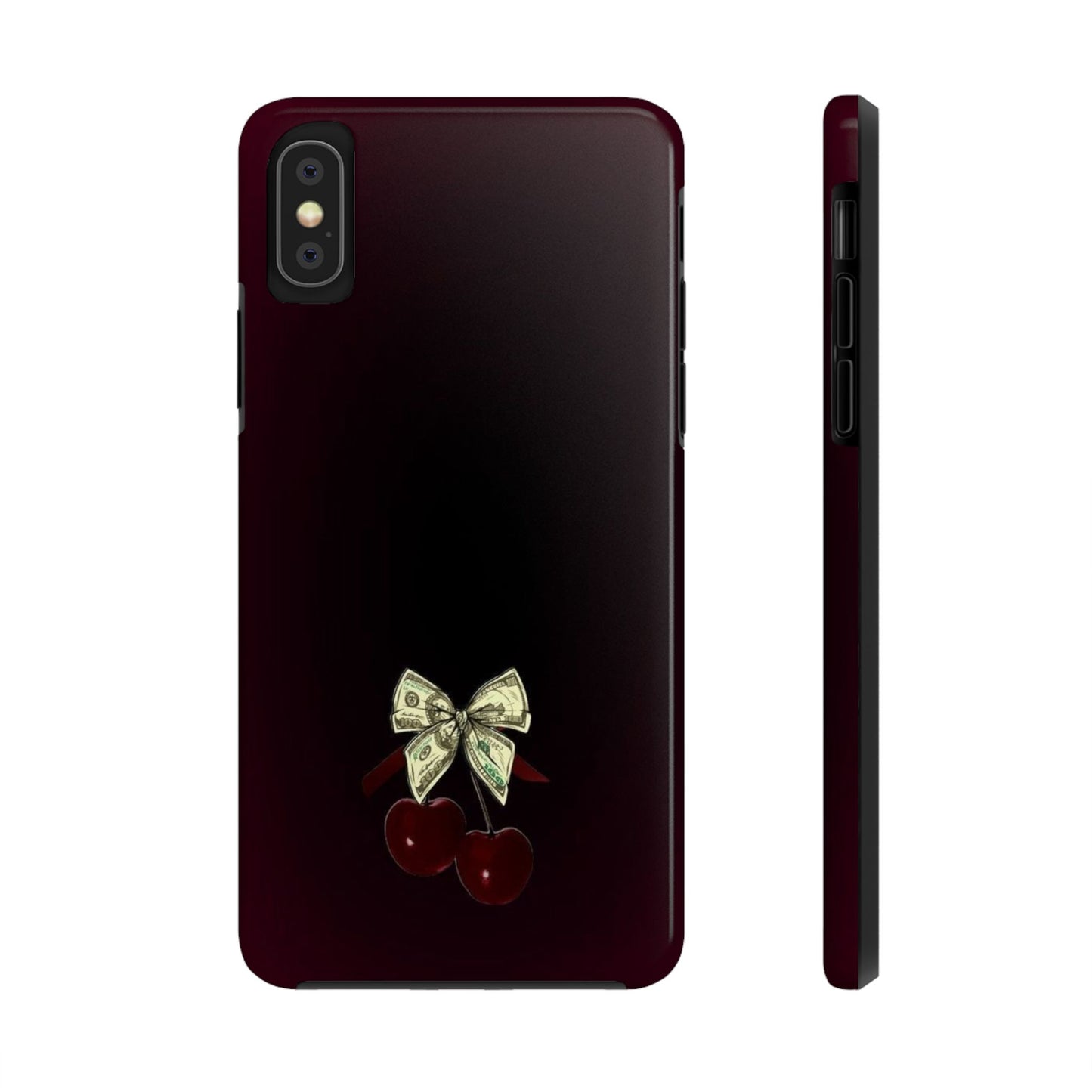 Cherry Bow Tough Phone Case - Stylish & Durable Protection