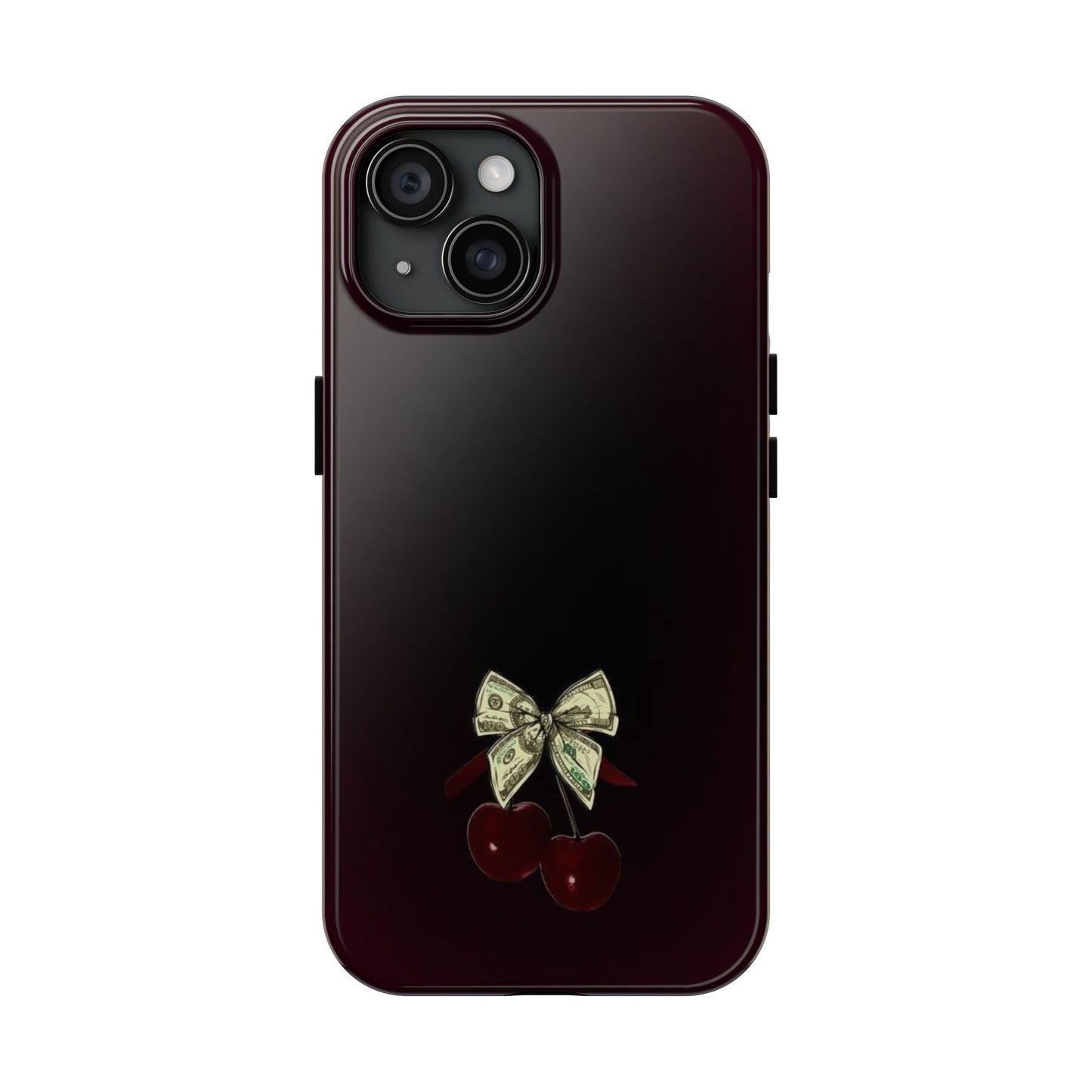 Cherry Bow Tough Phone Case - Stylish & Durable Protection