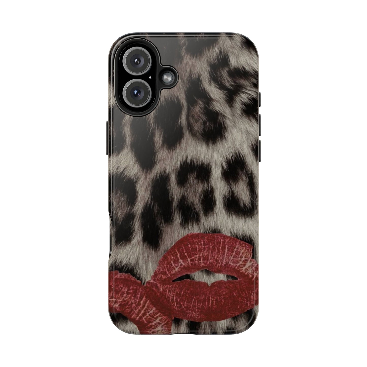 Wild Kiss Leopard Print Phone Case - Tough, Stylish Protection for Trendsetters