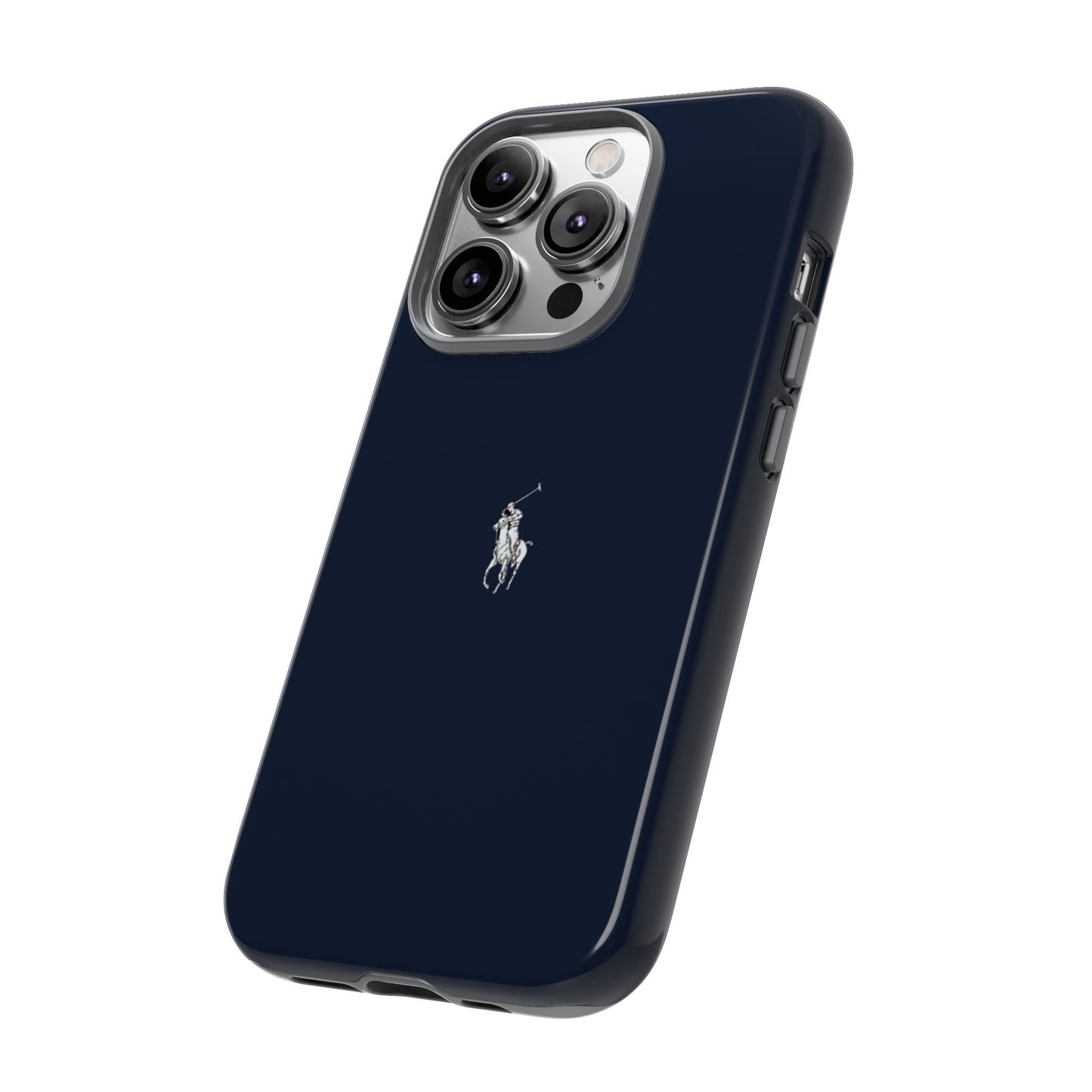 Navy Polo Logo Tough Phone Case — Slim Protective iPhone Cover