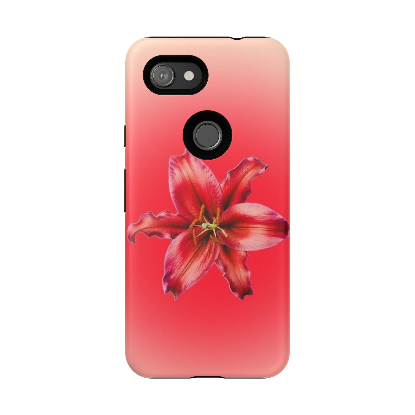 Phone Case - Vibrant Red Lily Glossy & Matte Tough Case