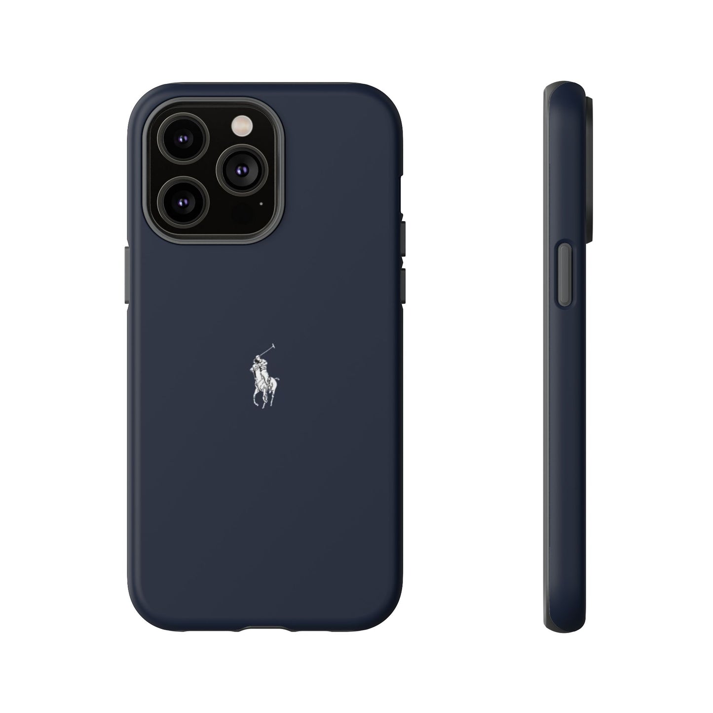 Navy Polo Logo Tough Phone Case — Slim Protective iPhone Cover