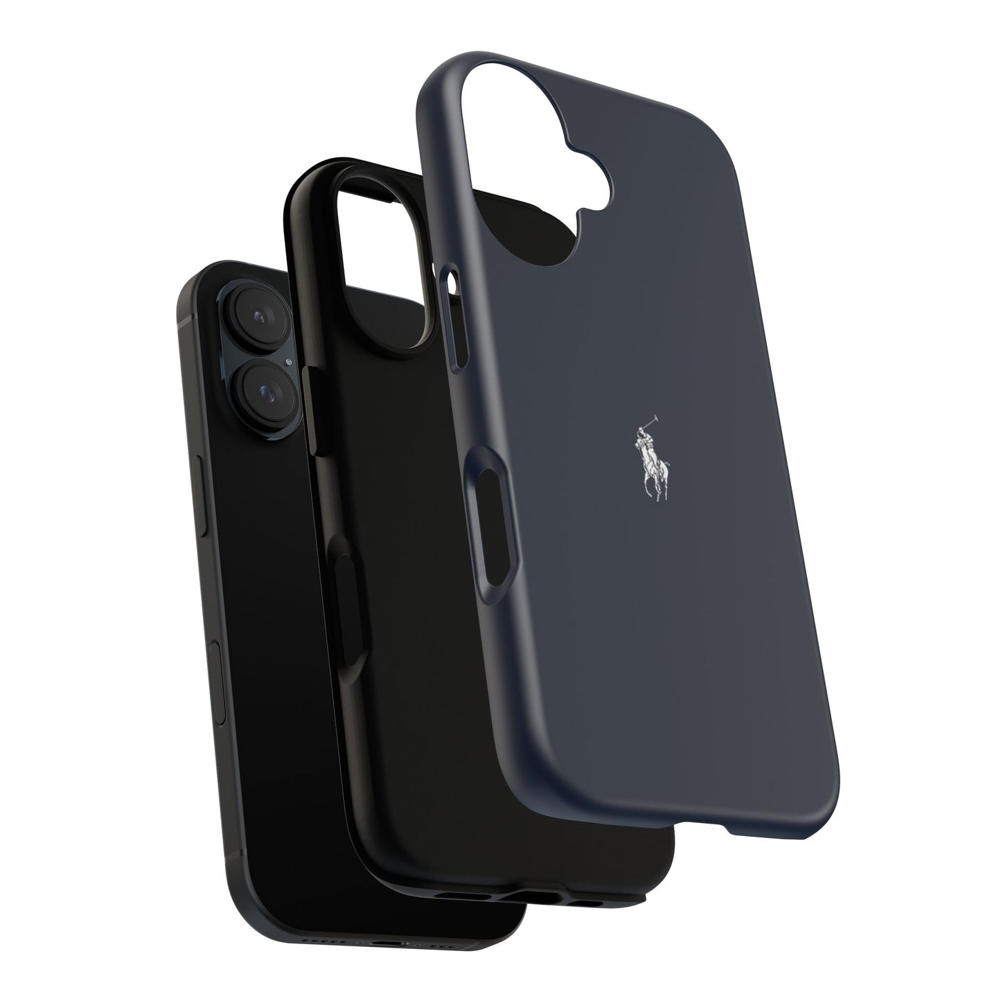 Navy Polo Logo Tough Phone Case — Slim Protective iPhone Cover