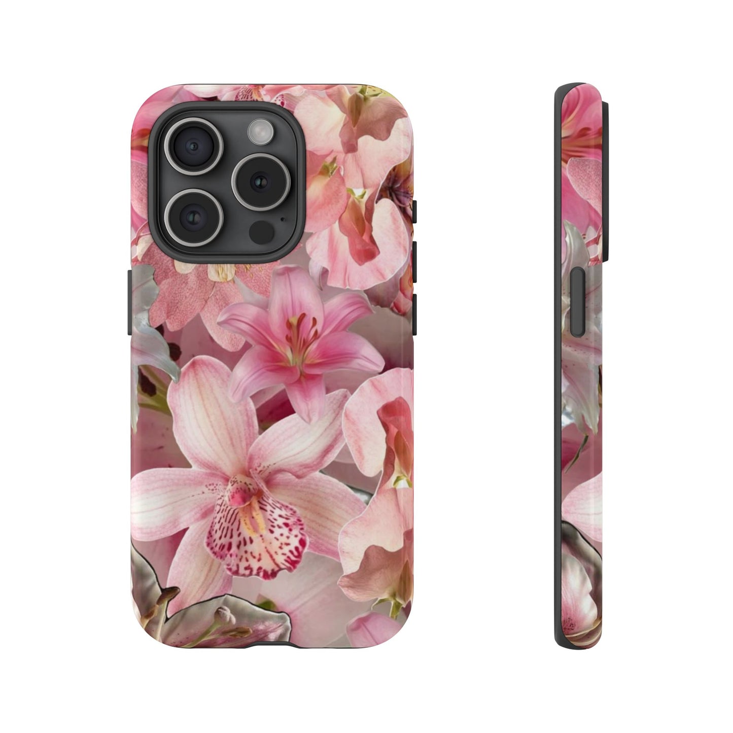 Phone Case - Matte & Glossy Tough Case Lily Flowers