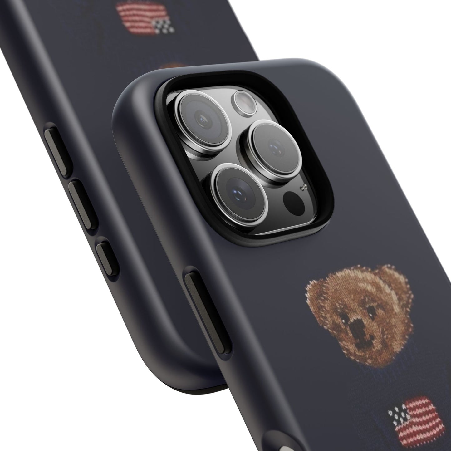 Patriotic Polo Bear Phone Case — Navy Protective Tough Case
