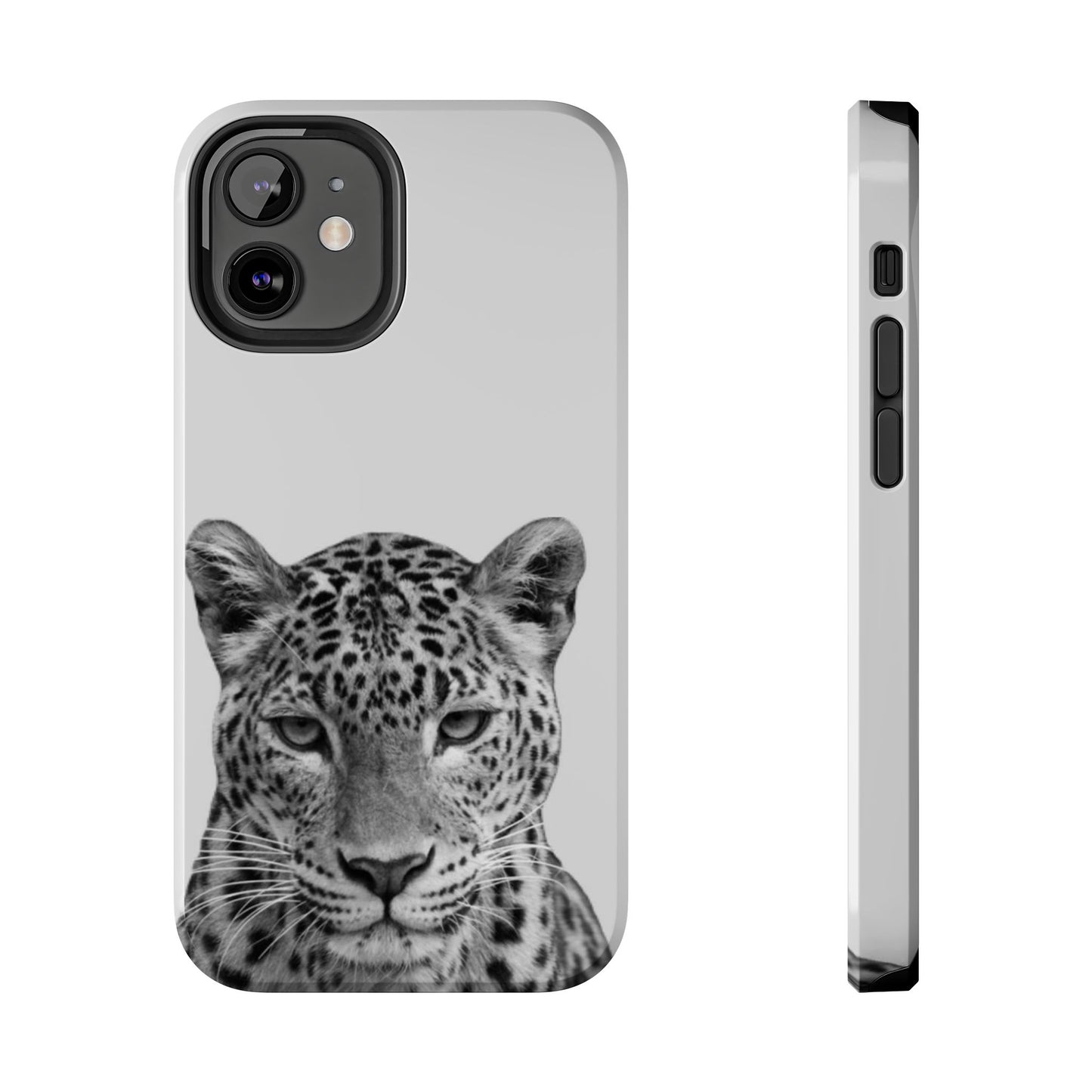 Stylish Tough Phone Case with Majestic Leopard Design