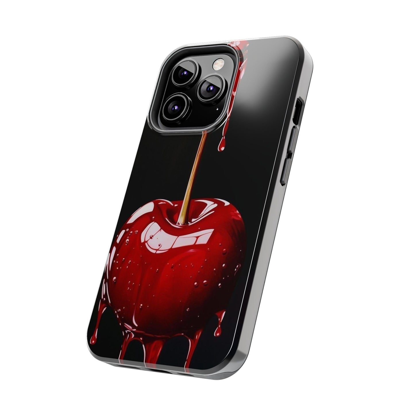 Dripping Cherry Tough Phone Case - Stylish Protection for Your Device