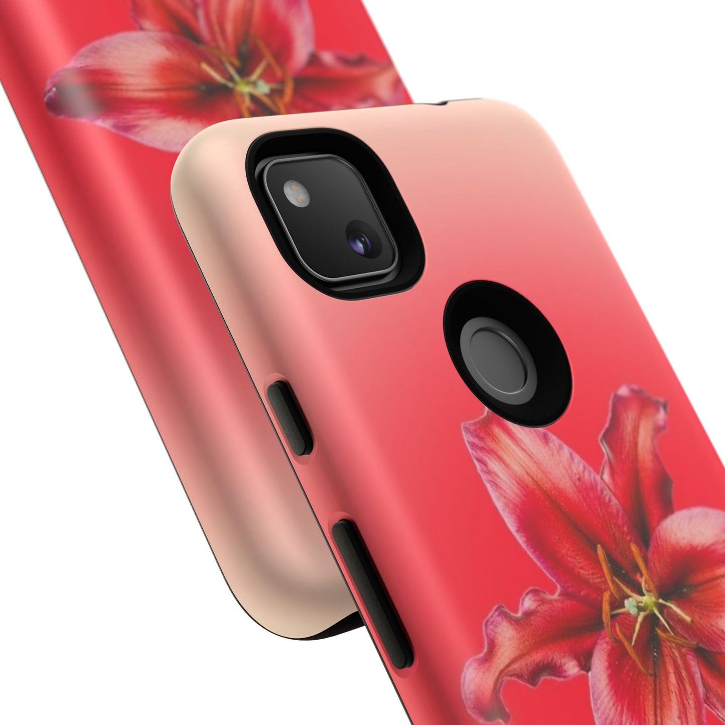 Phone Case - Vibrant Red Lily Glossy & Matte Tough Case