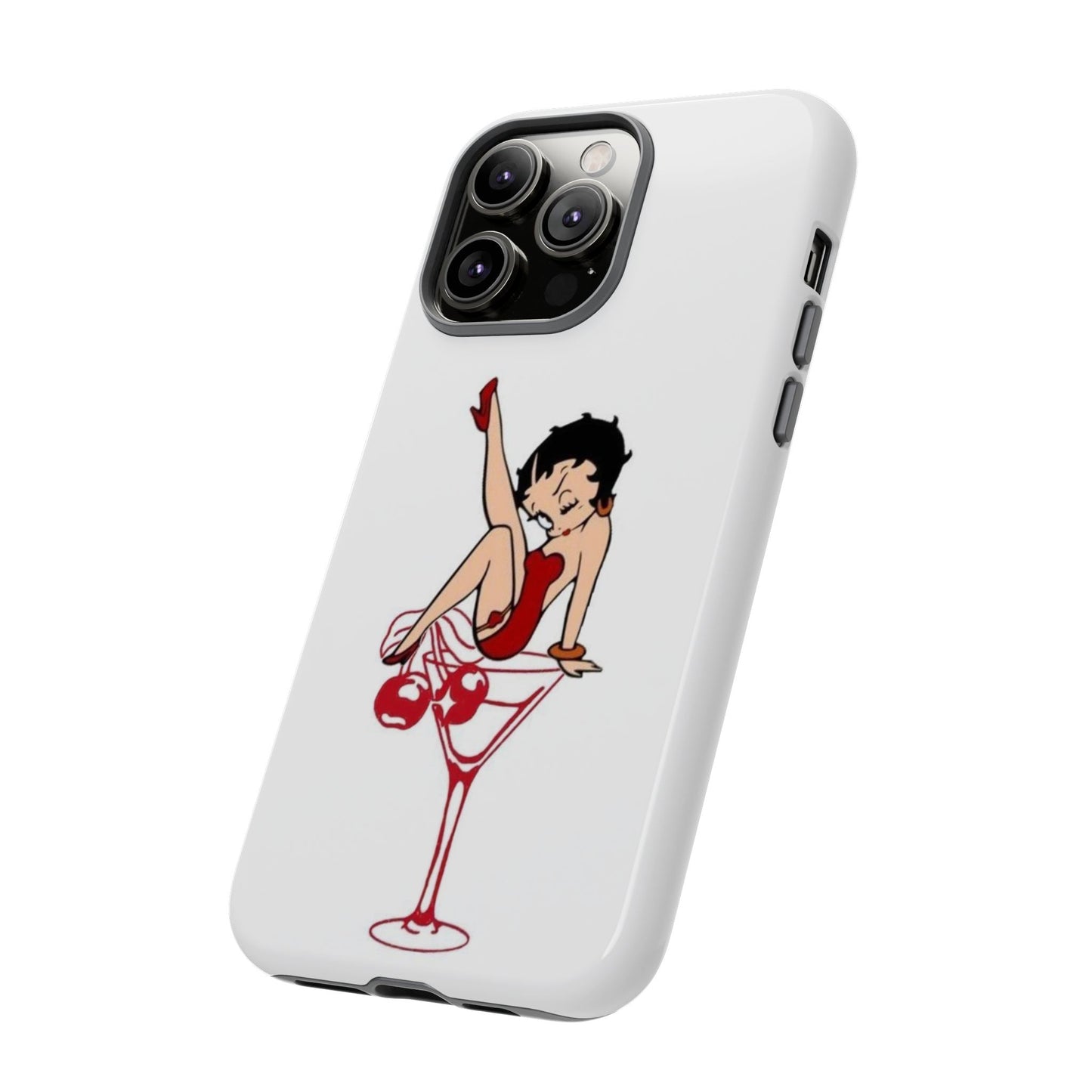 Betty Boop Martini Phone Case - Stylish Tough Cases for Fun Lovers