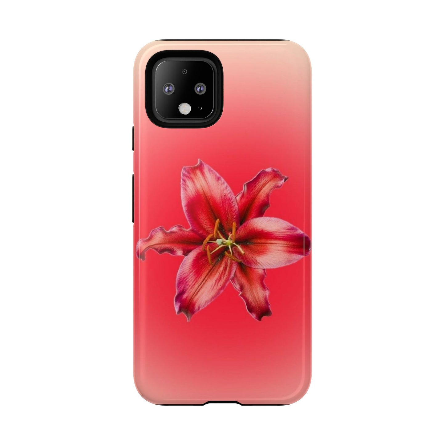 Phone Case - Vibrant Red Lily Glossy & Matte Tough Case