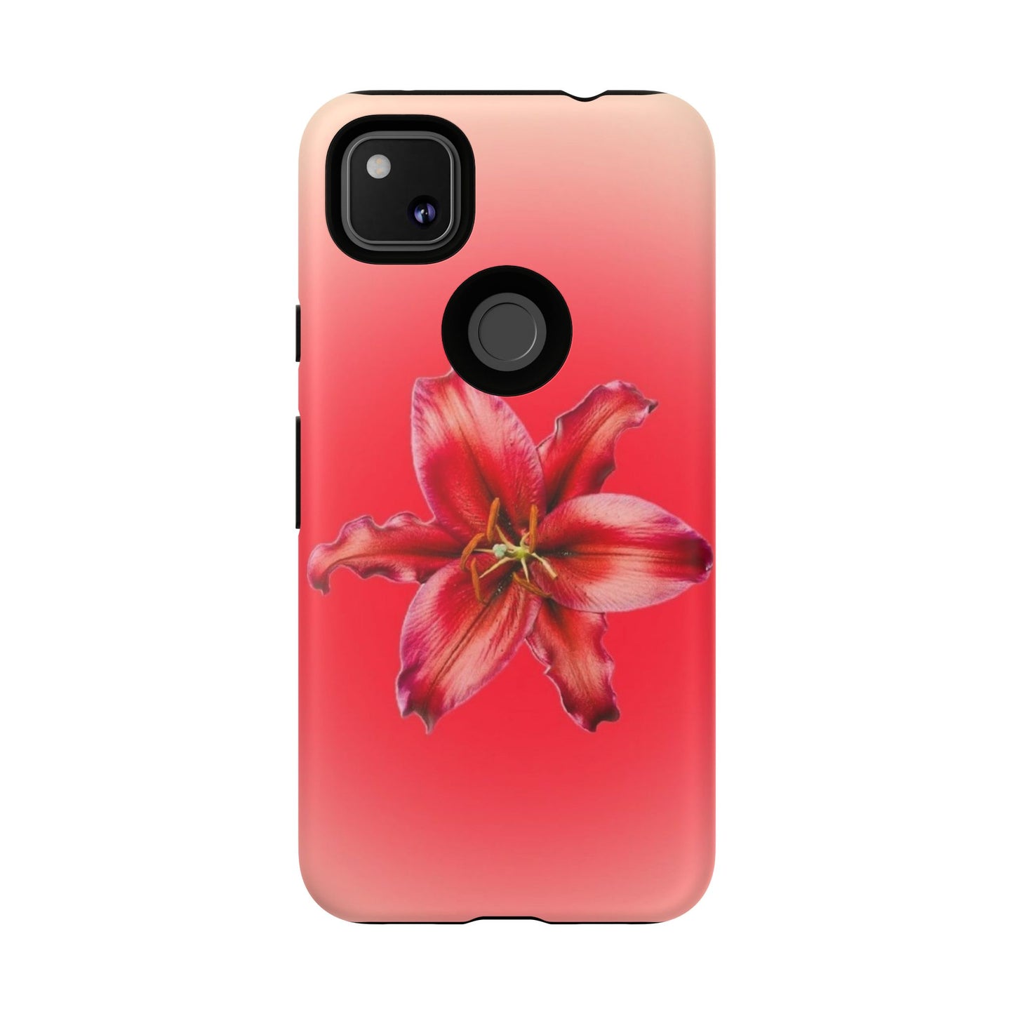 Phone Case - Vibrant Red Lily Glossy & Matte Tough Case