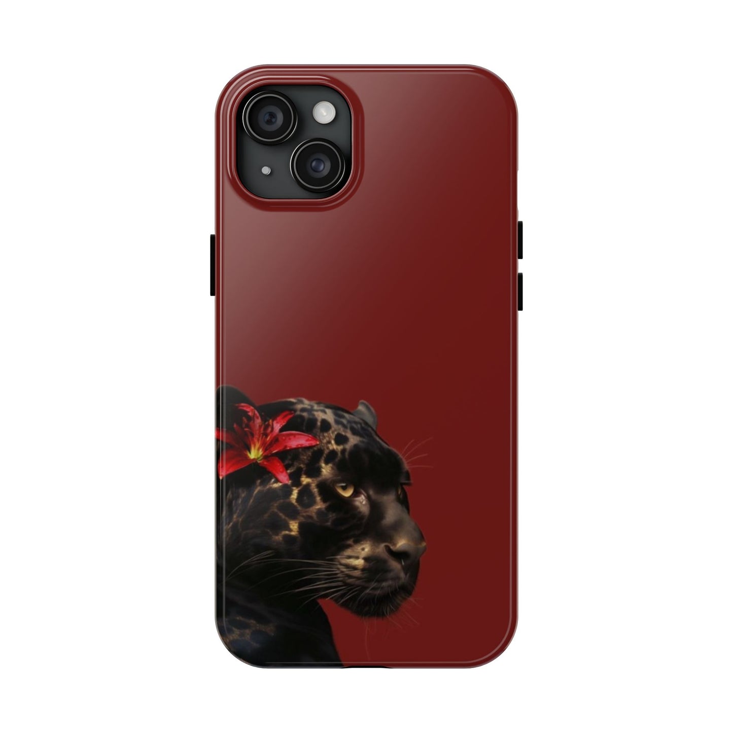 Wild Elegance Tough Phone Case with Panther Design