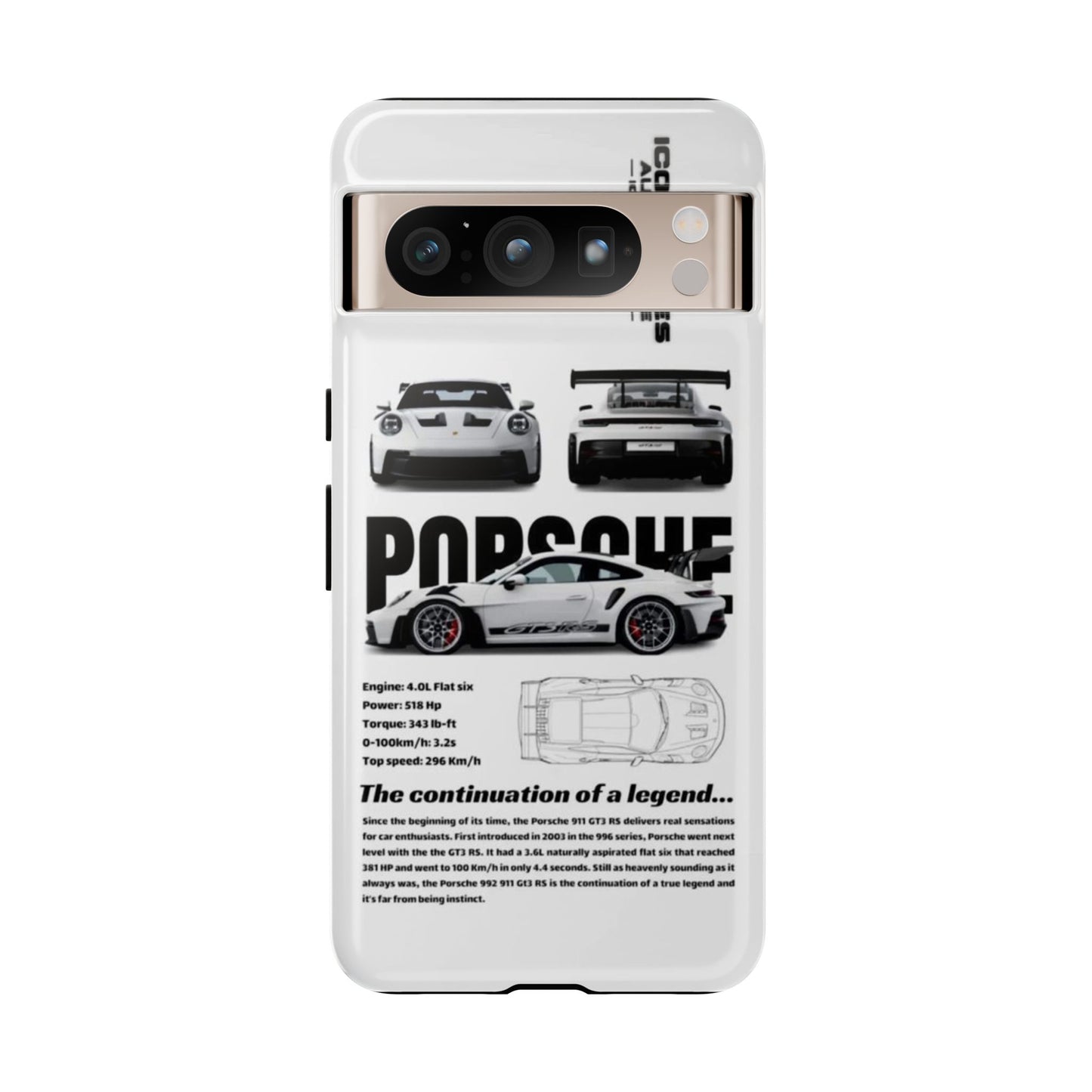 Porsche Phone Case, Tough Car Lover's Gift, Racing Enthusiast Accessory, Durable Auto Merchandise, Birthday Gift for Him