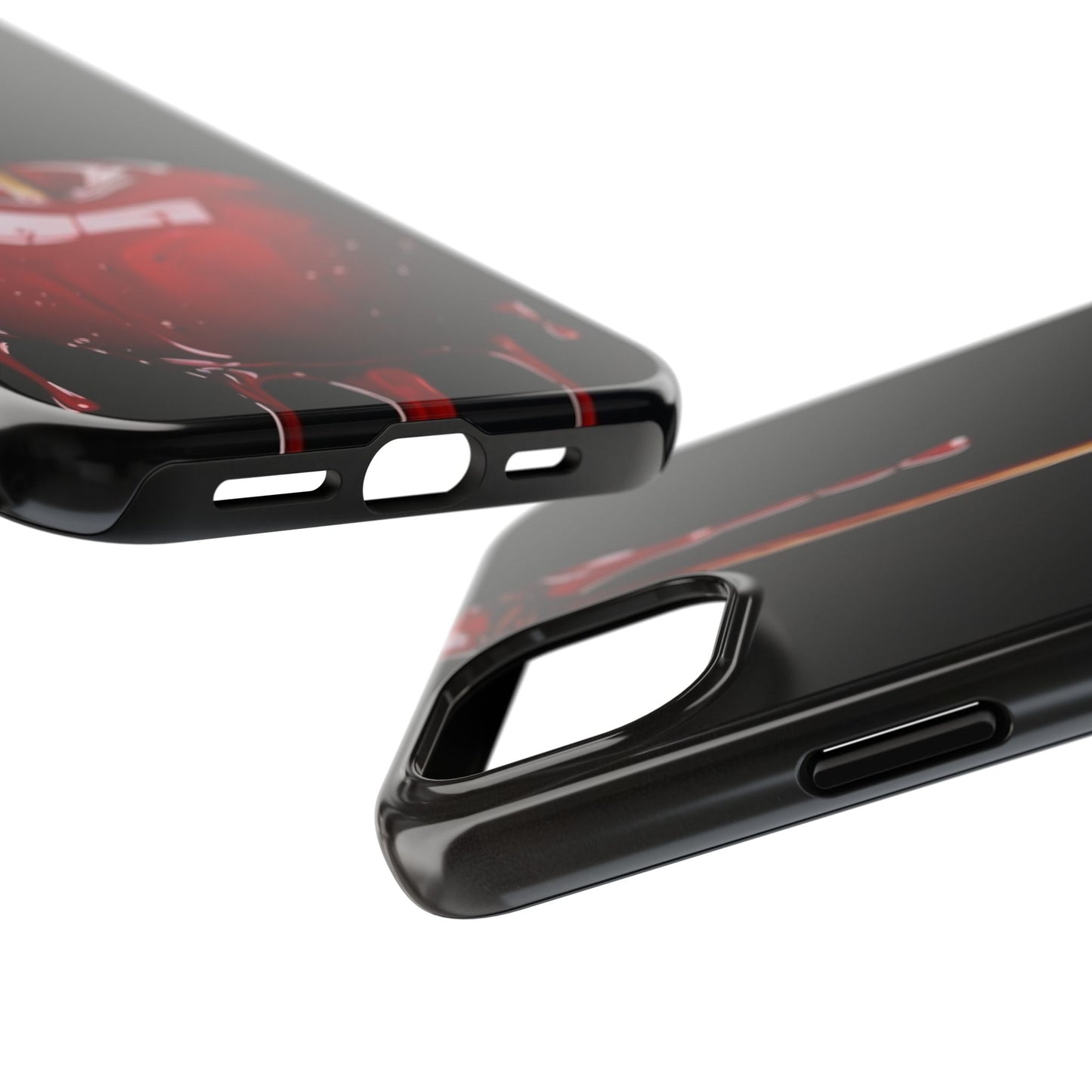 Dripping Cherry Tough Phone Case - Stylish Protection for Your Device