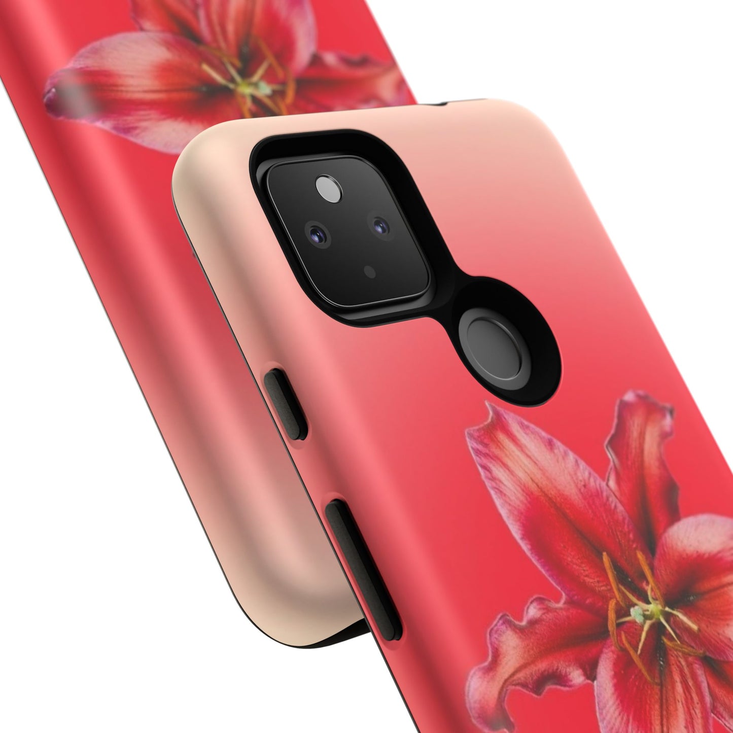 Phone Case - Vibrant Red Lily Glossy & Matte Tough Case