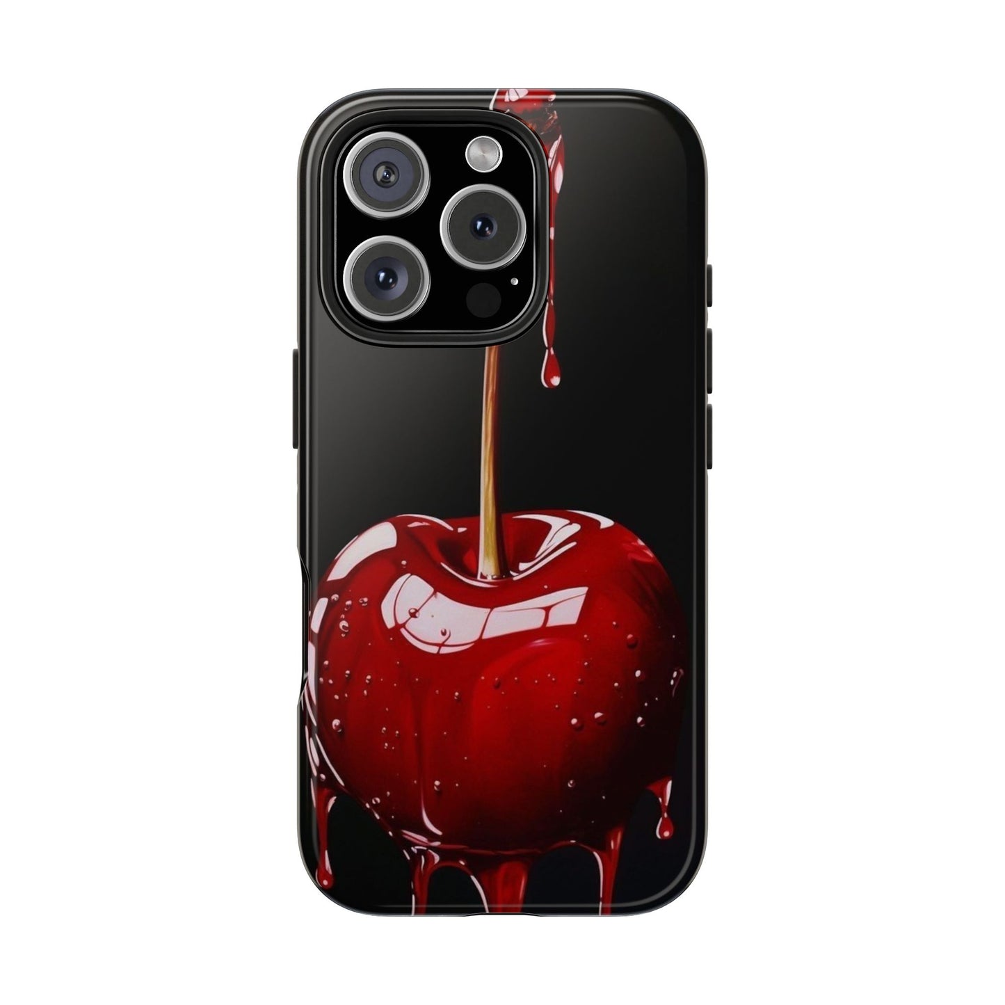 Dripping Cherry Tough Phone Case - Stylish Protection for Your Device