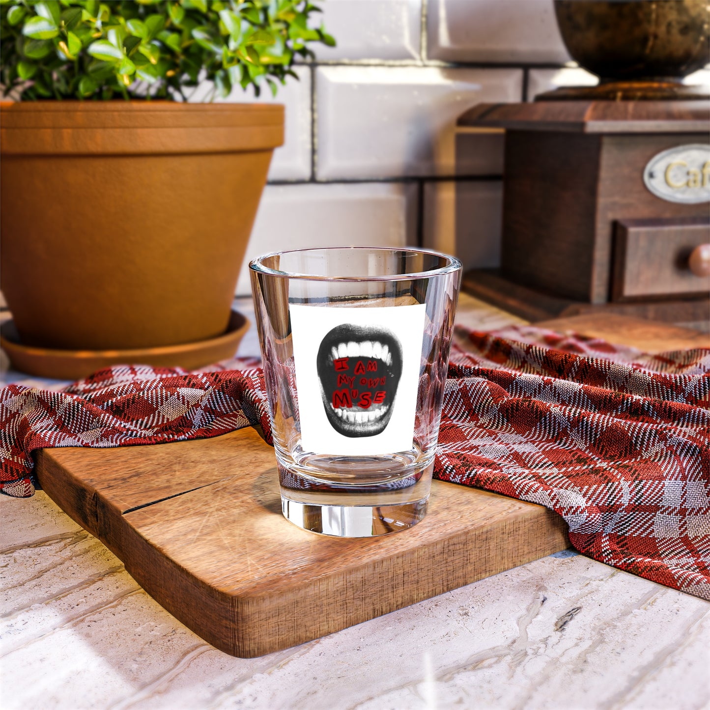 Bold Statement Shot Glass, Unique Barware Gift for Parties, Funny Drinking Glass, Party Decor, Home Bar Essential, Holiday Cheers