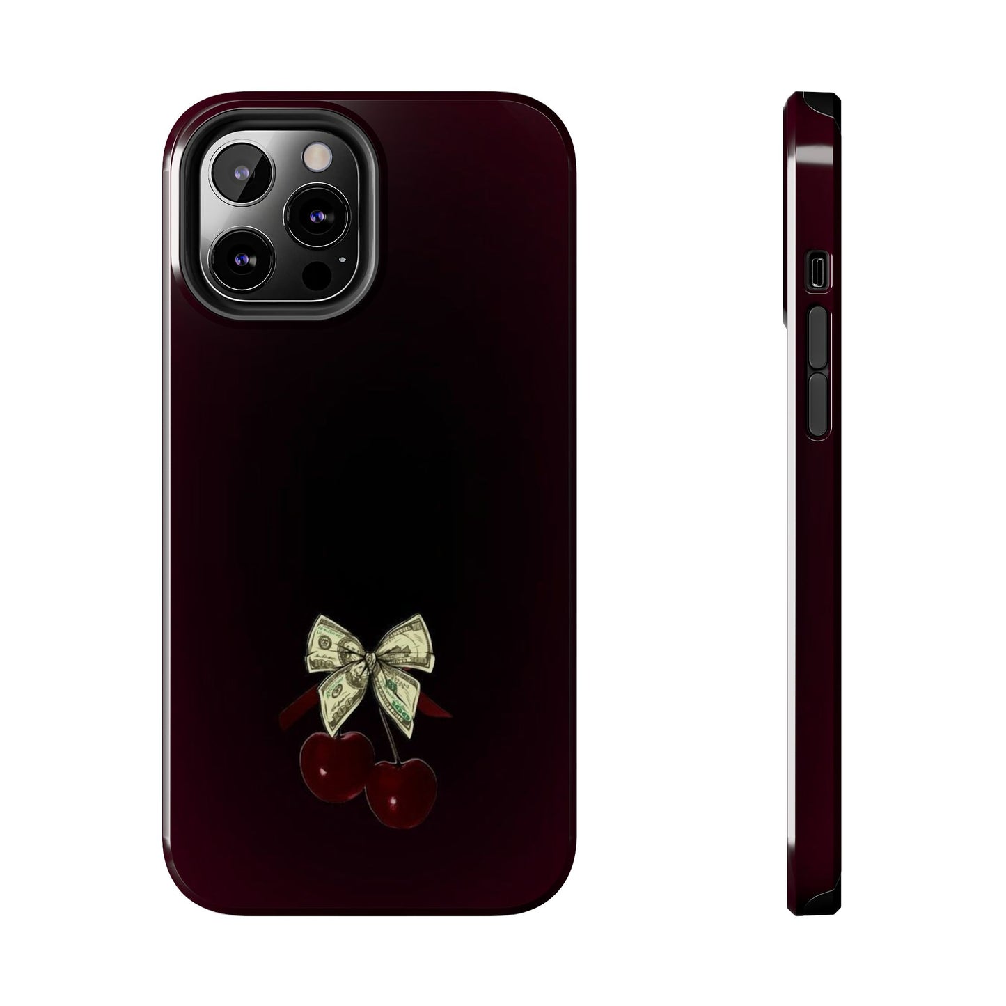 Cherry Bow Tough Phone Case - Stylish & Durable Protection