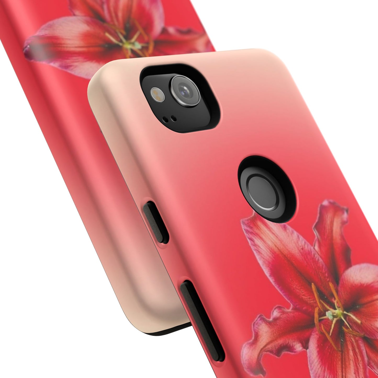 Phone Case - Vibrant Red Lily Glossy & Matte Tough Case