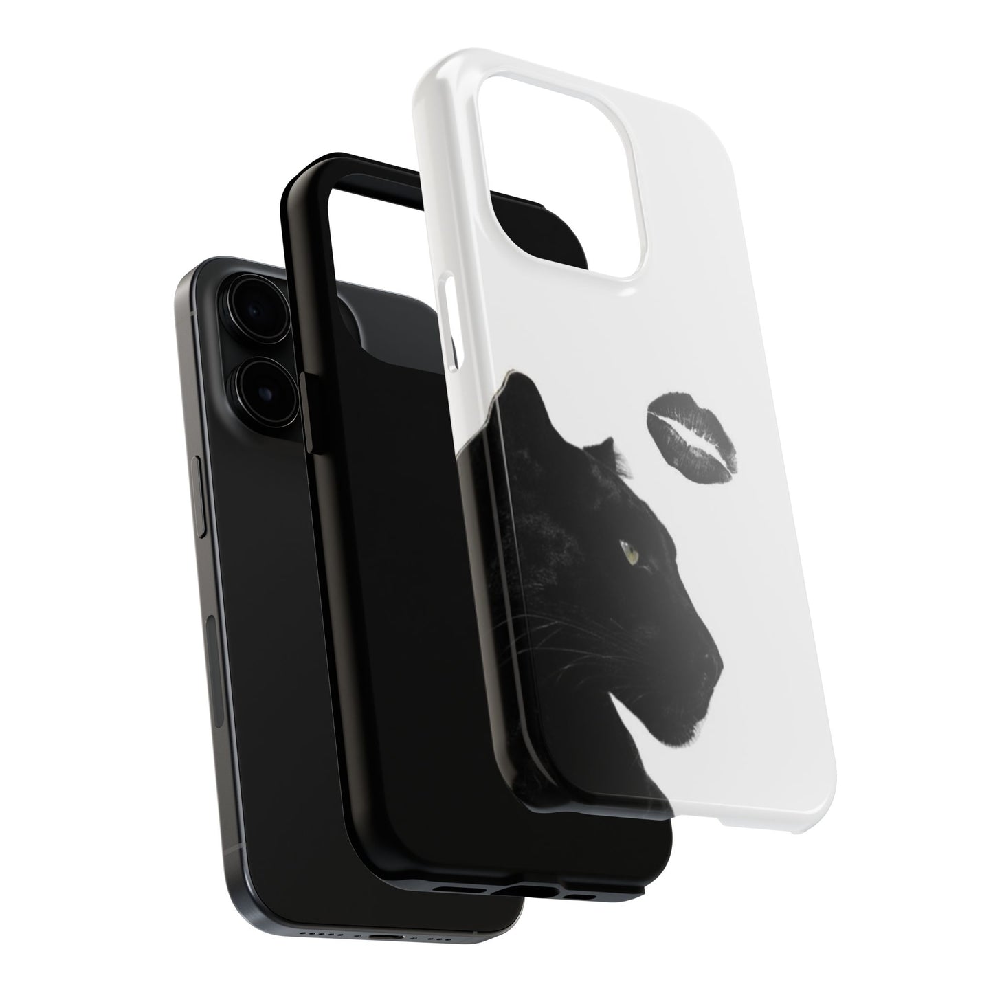 Elegant Panther Design Tough Phone Case - Stylish Protection for Animal Lovers