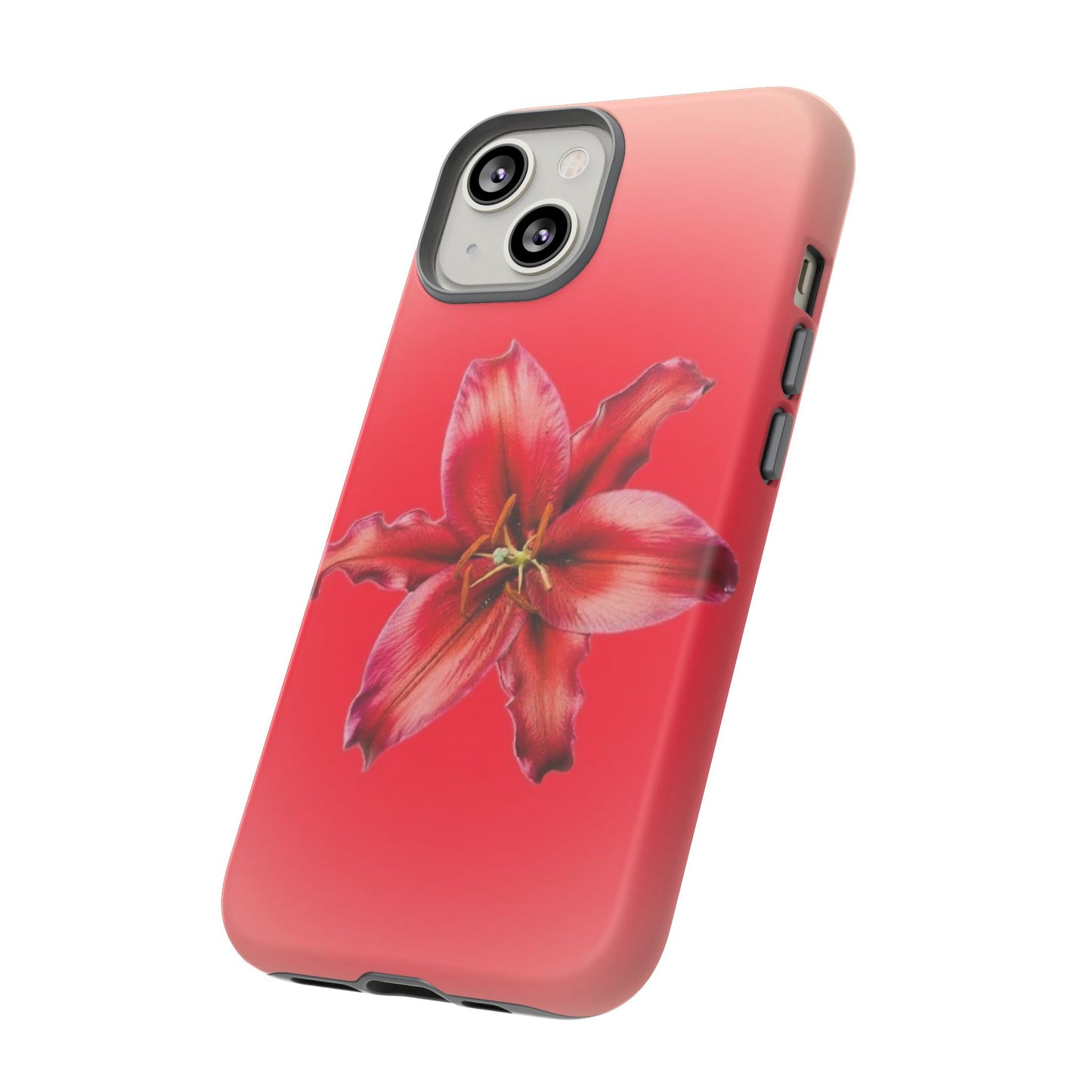 Phone Case - Vibrant Red Lily Glossy & Matte Tough Case