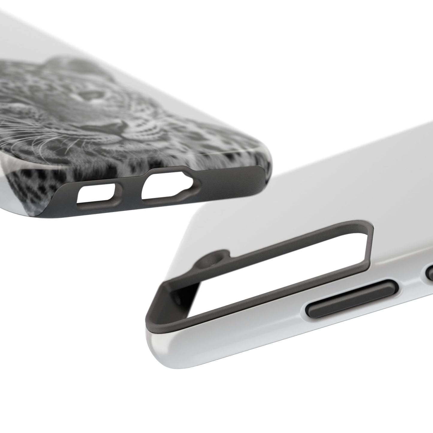 Stylish Tough Phone Case with Majestic Leopard Design