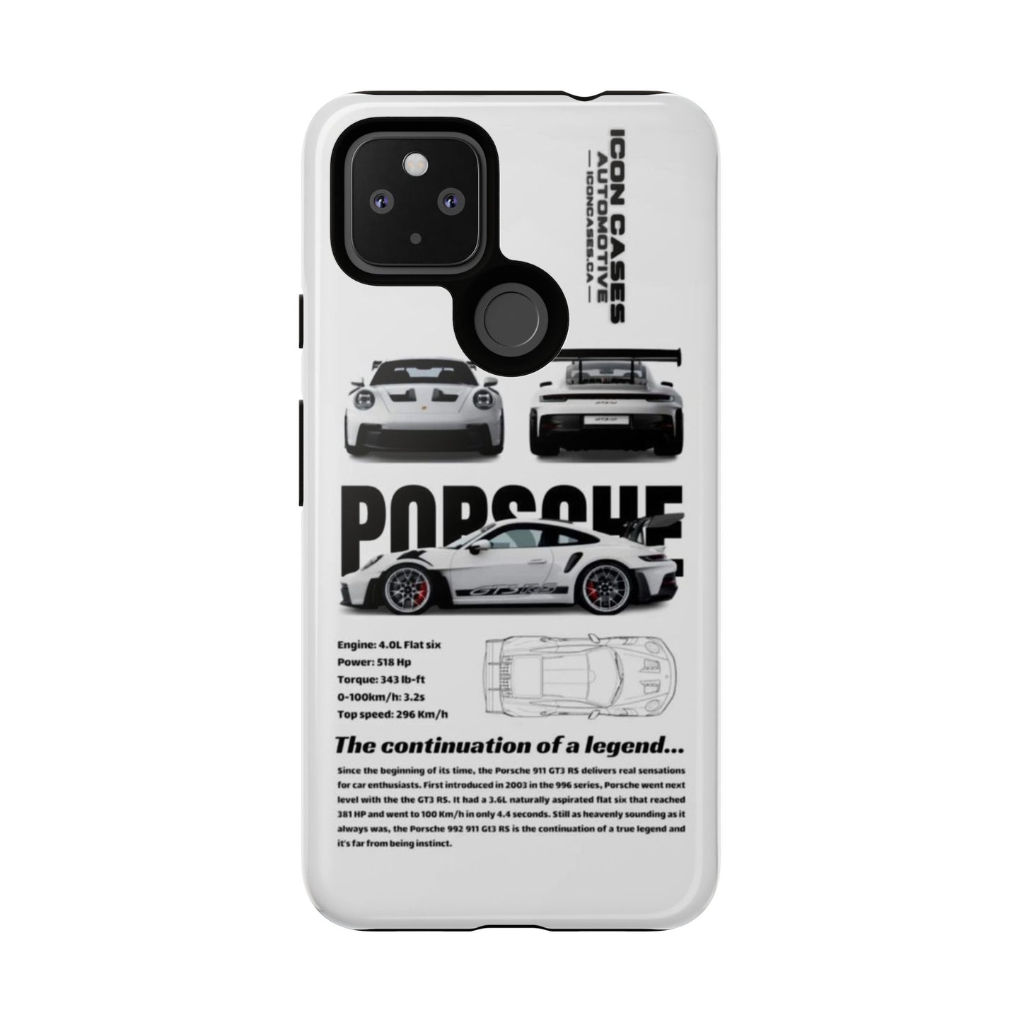 Porsche Phone Case, Tough Car Lover's Gift, Racing Enthusiast Accessory, Durable Auto Merchandise, Birthday Gift for Him