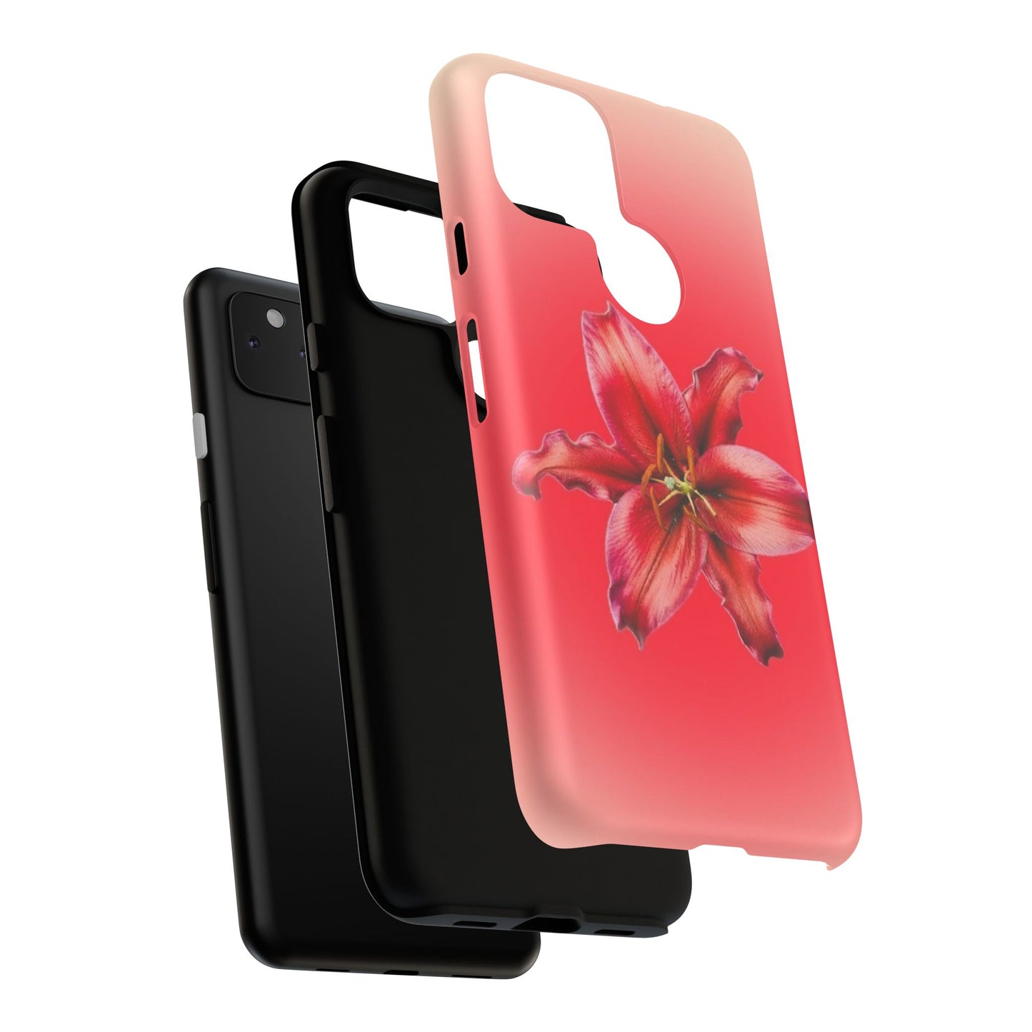 Phone Case - Vibrant Red Lily Glossy & Matte Tough Case
