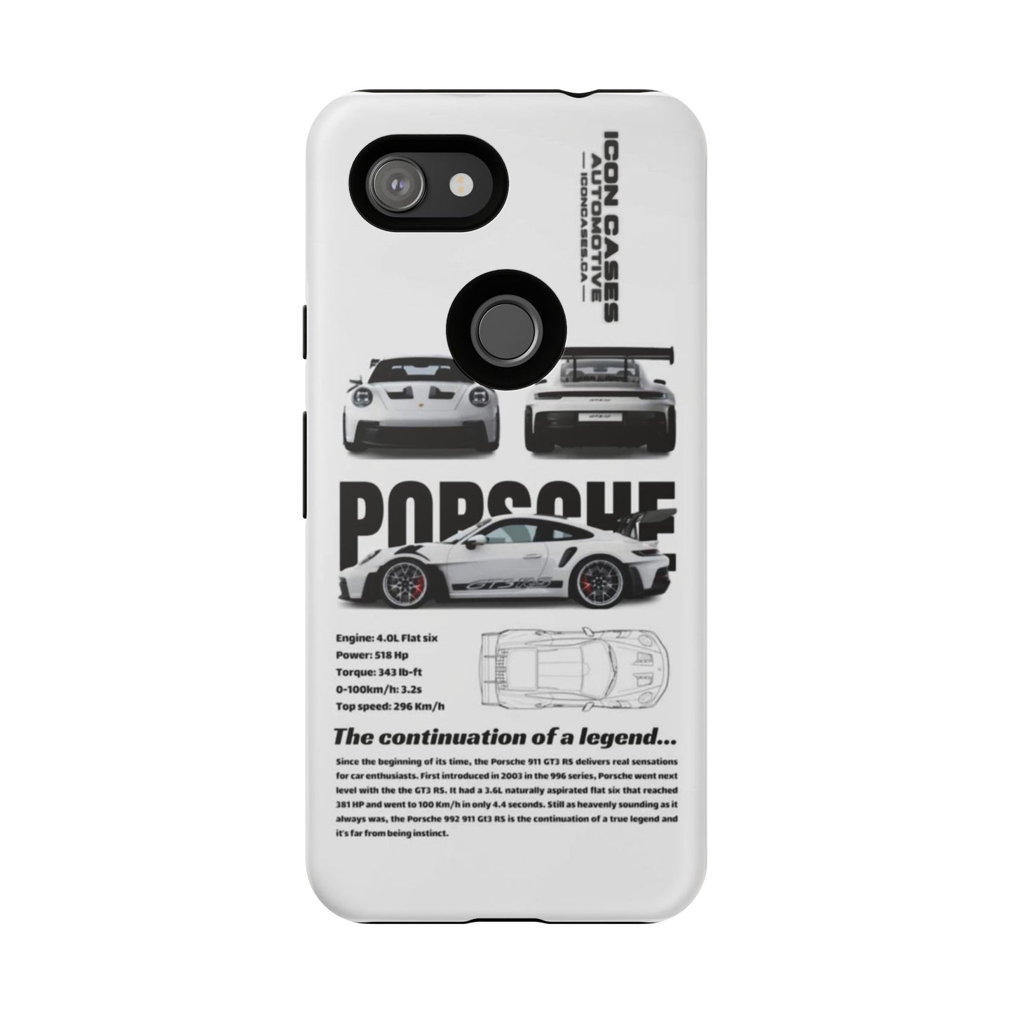 Porsche Phone Case, Tough Car Lover's Gift, Racing Enthusiast Accessory, Durable Auto Merchandise, Birthday Gift for Him