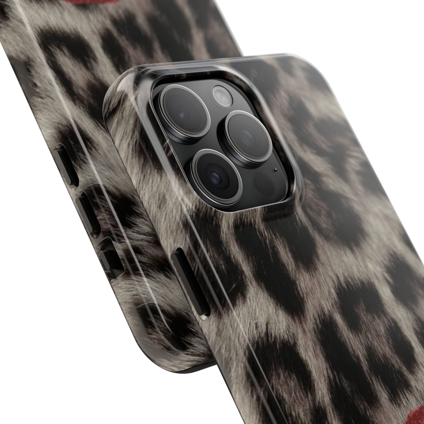 Wild Kiss Leopard Print Phone Case - Tough, Stylish Protection for Trendsetters