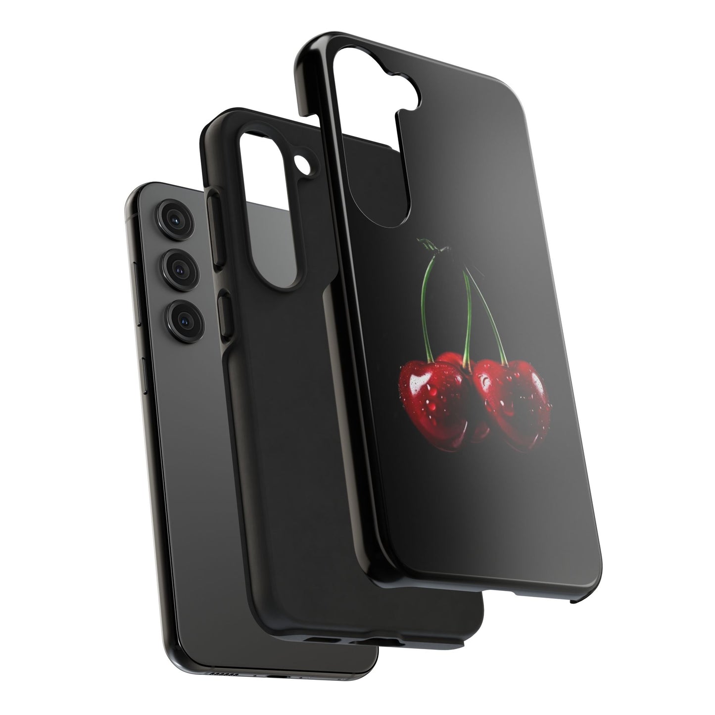 Cherry Splash Tough Phone Case - Durable, Stylish Protection
