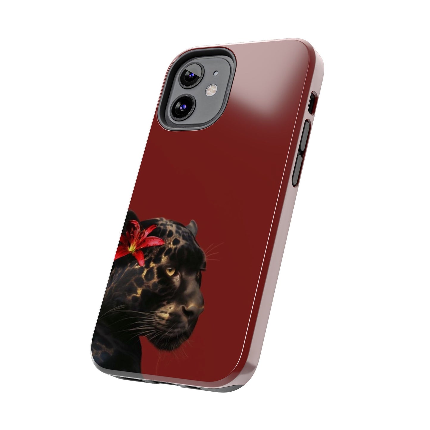 Wild Elegance Tough Phone Case with Panther Design