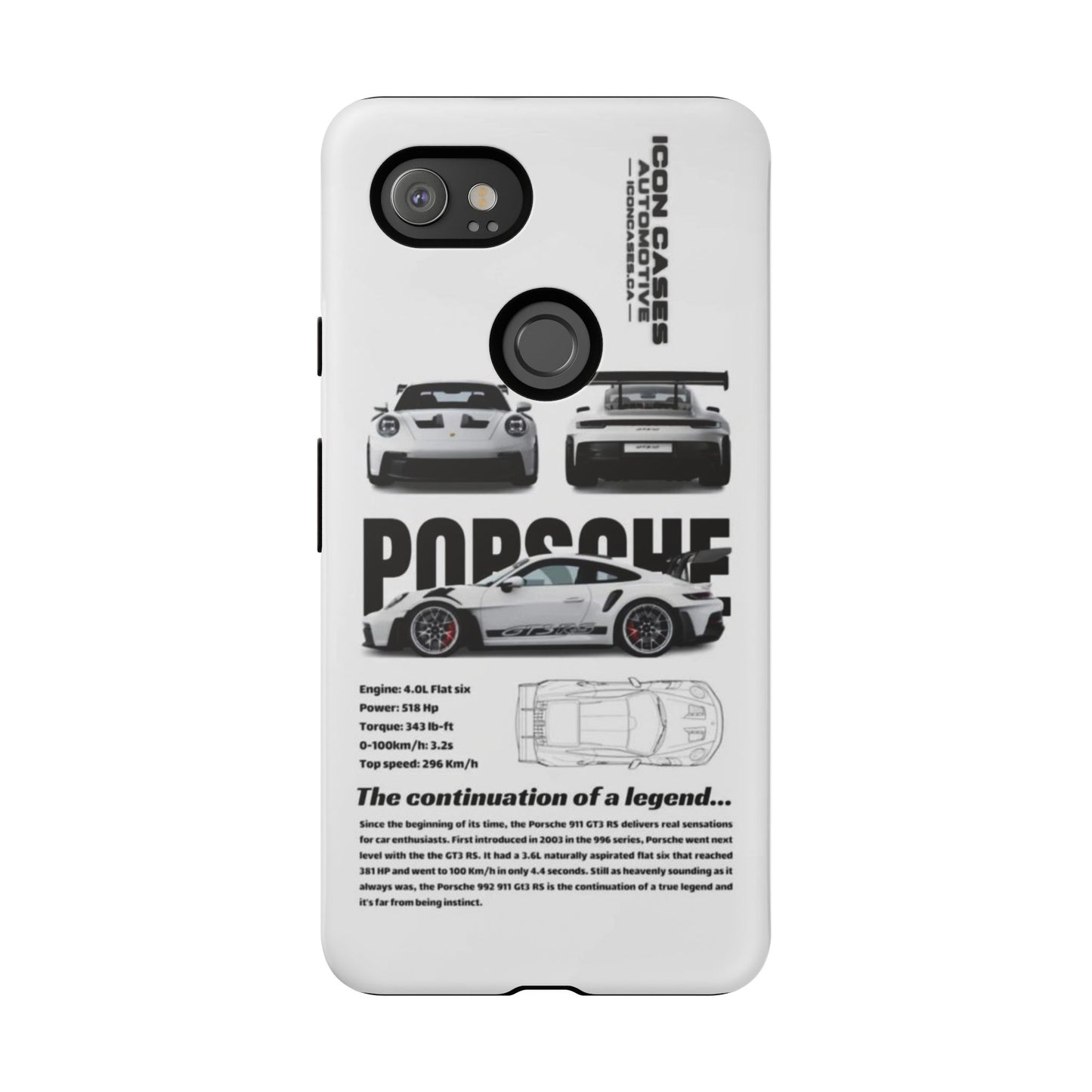 Porsche Phone Case, Tough Car Lover's Gift, Racing Enthusiast Accessory, Durable Auto Merchandise, Birthday Gift for Him