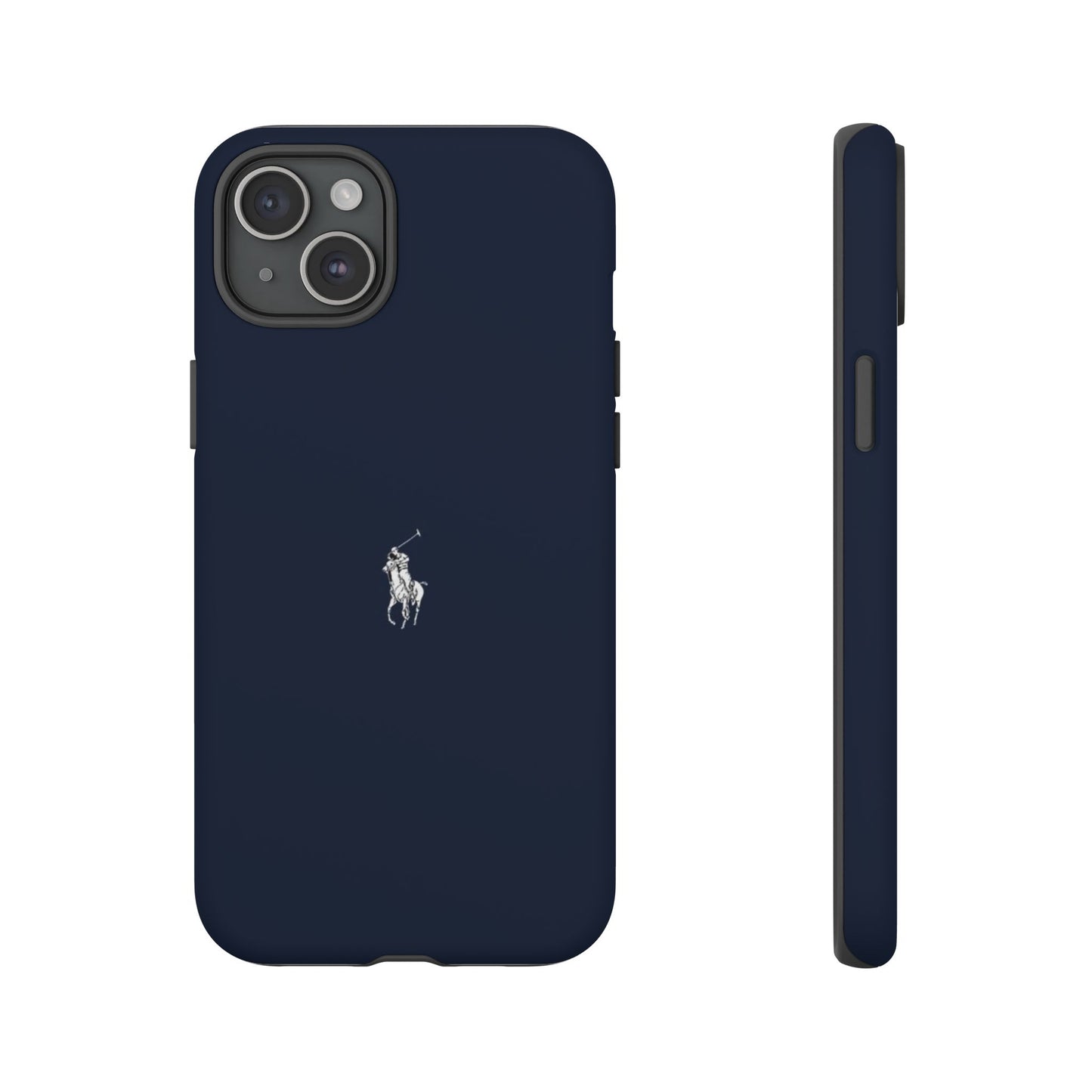 Navy Polo Logo Tough Phone Case — Slim Protective iPhone Cover