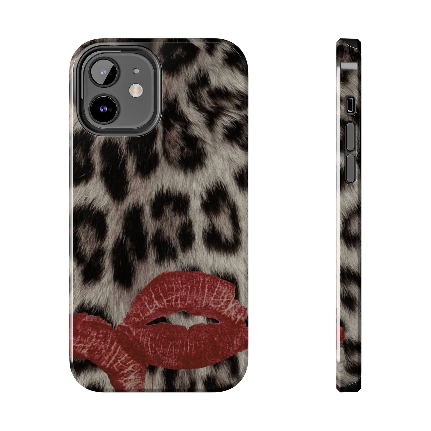 Wild Kiss Leopard Print Phone Case - Tough, Stylish Protection for Trendsetters
