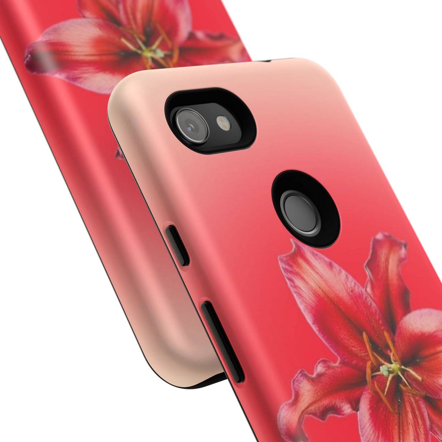 Phone Case - Vibrant Red Lily Glossy & Matte Tough Case