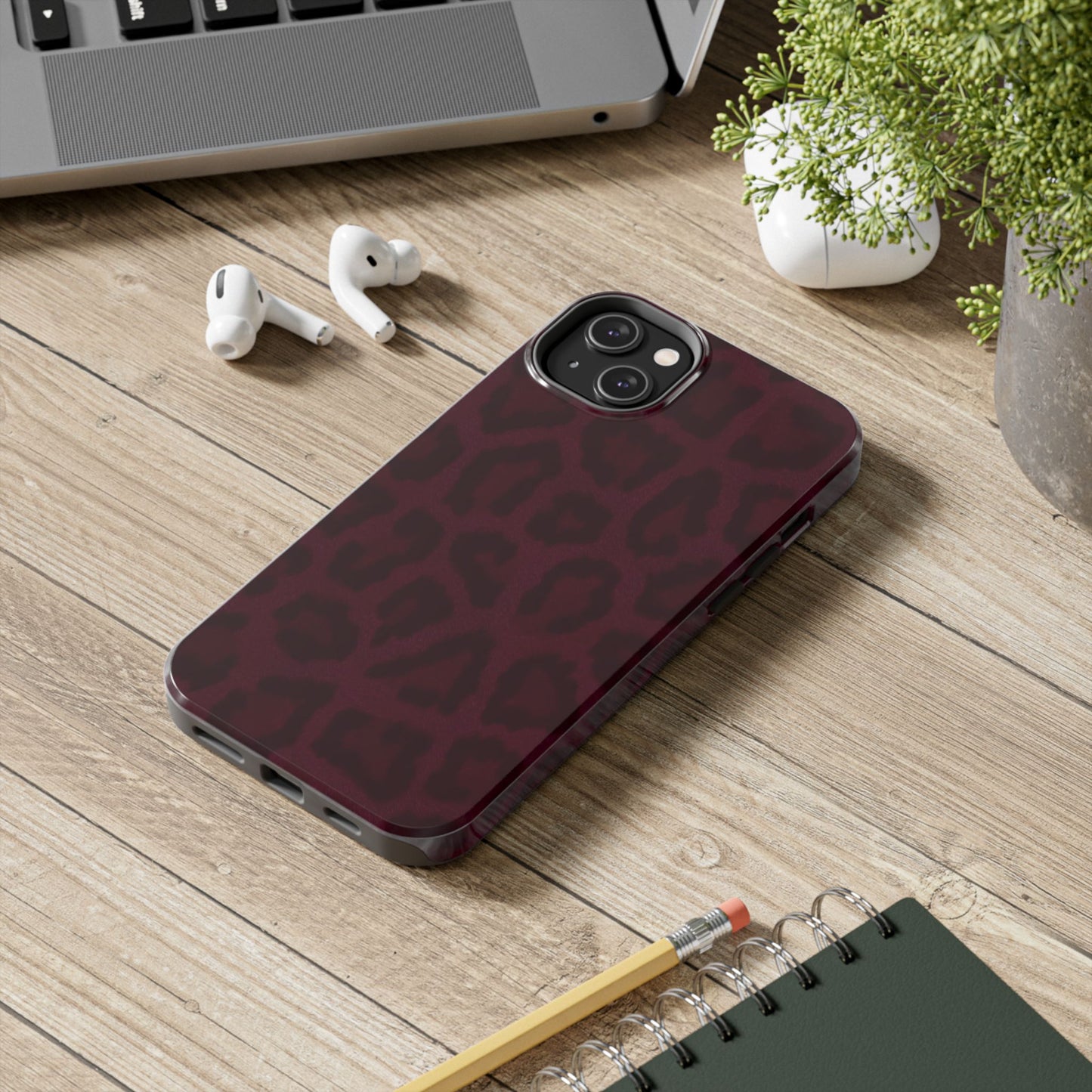 Chic Leopard Print Tough Phone Cases - Stylish Protection for Your Device