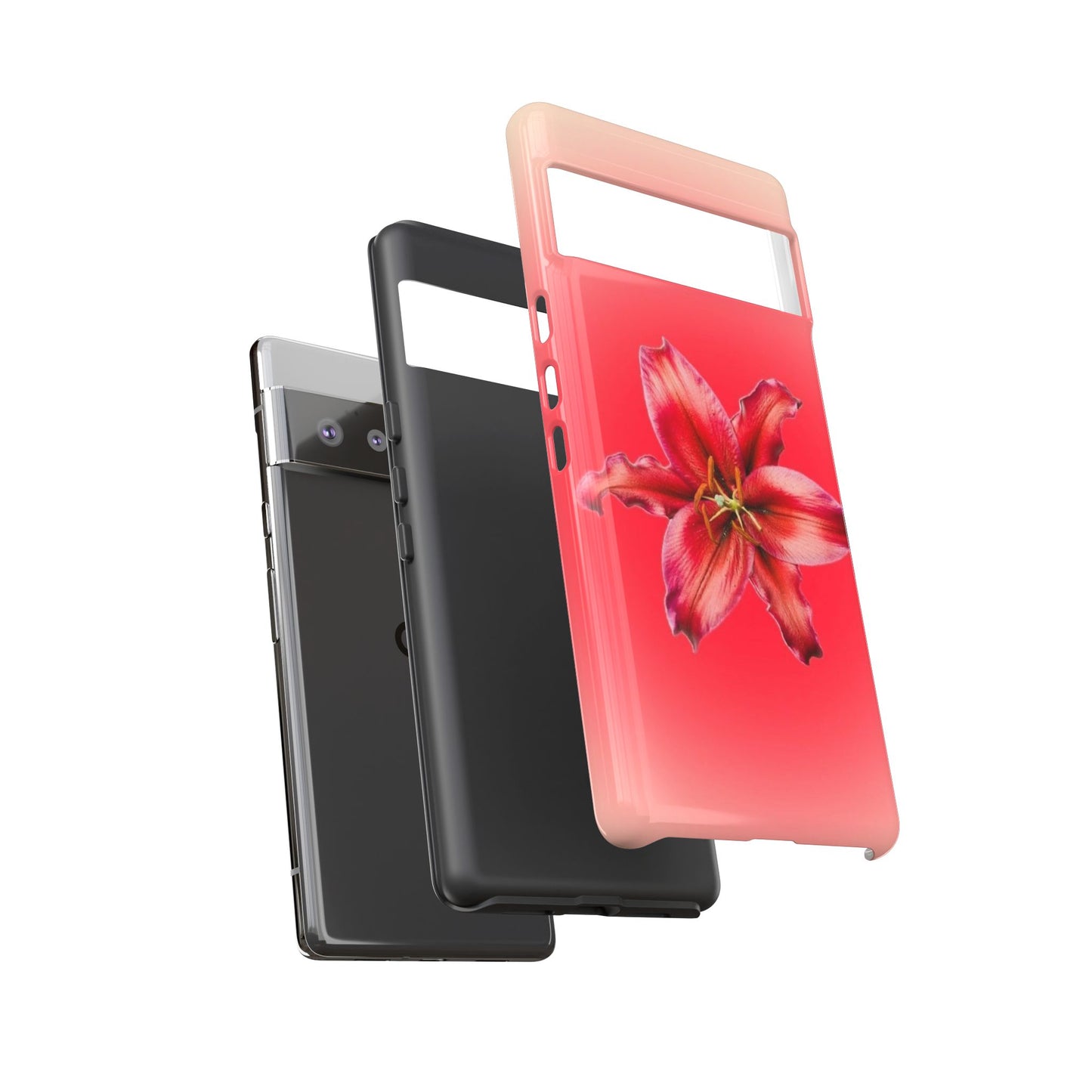 Phone Case - Vibrant Red Lily Glossy & Matte Tough Case