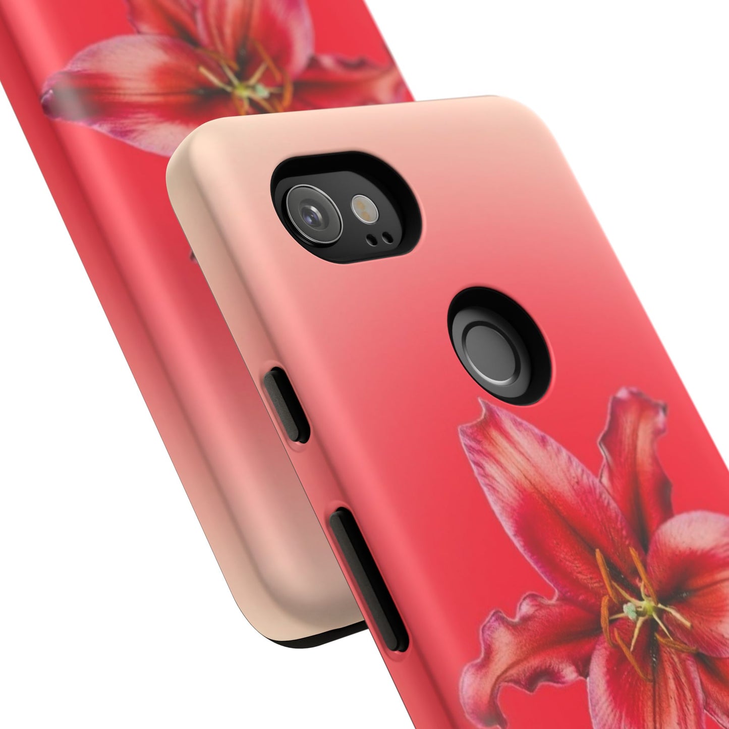 Phone Case - Vibrant Red Lily Glossy & Matte Tough Case