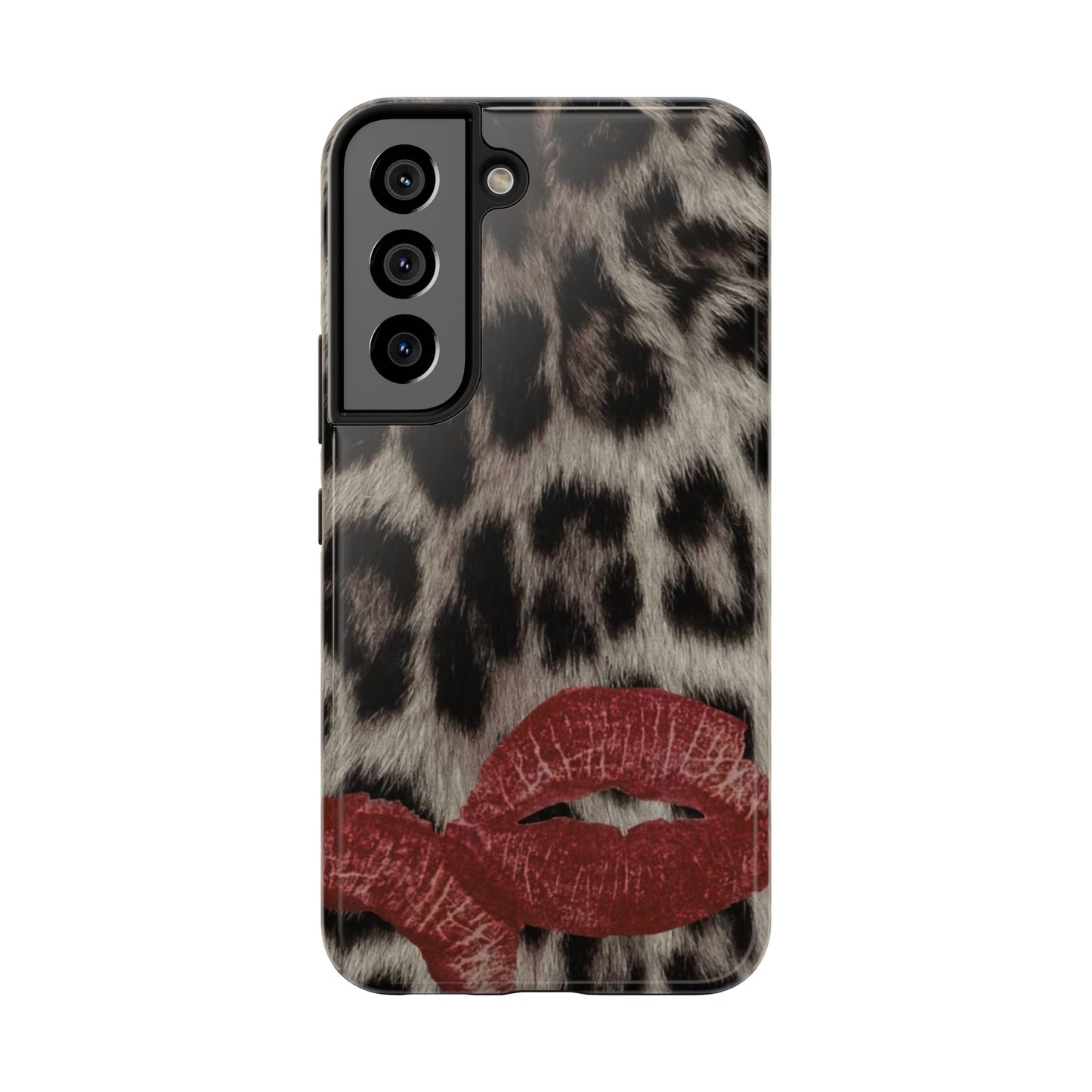 Wild Kiss Leopard Print Phone Case - Tough, Stylish Protection for Trendsetters