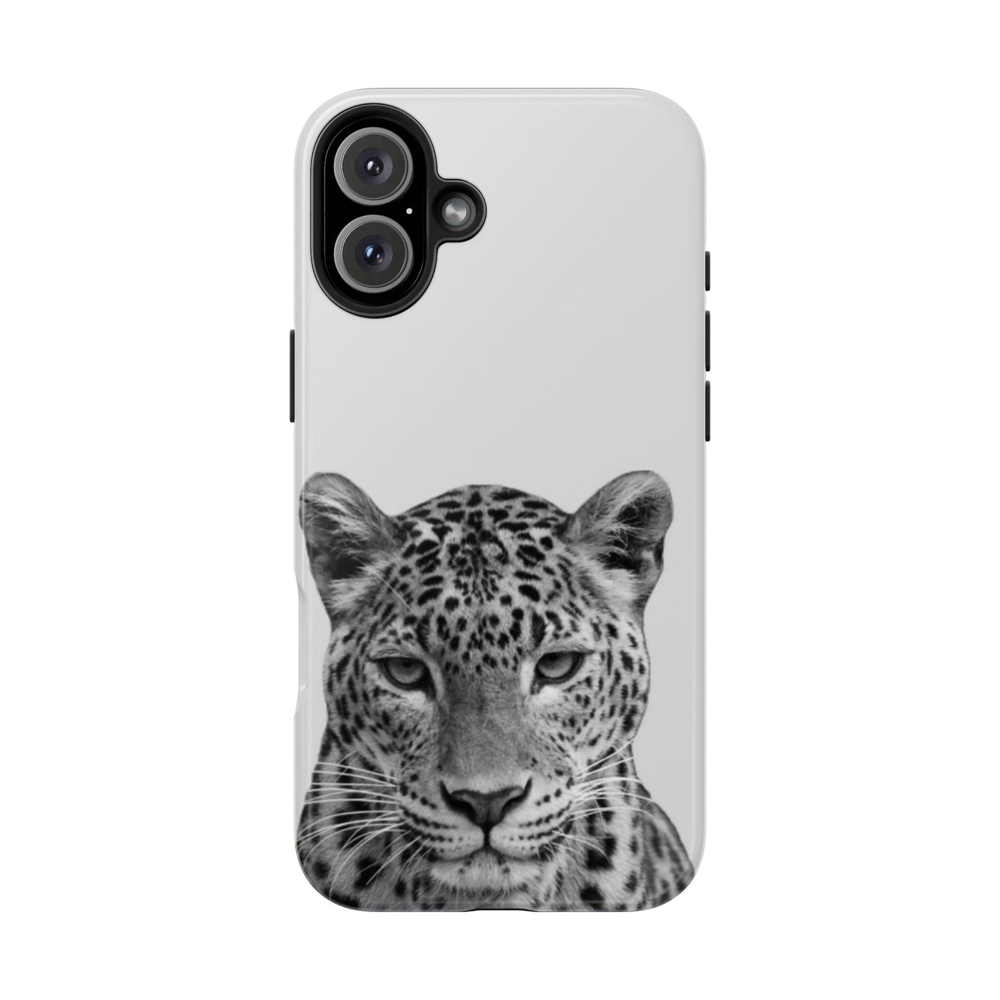 Stylish Tough Phone Case with Majestic Leopard Design