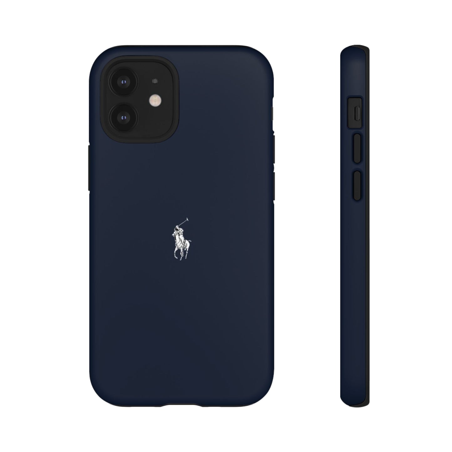 Navy Polo Logo Tough Phone Case — Slim Protective iPhone Cover