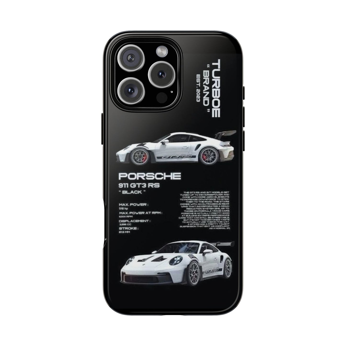 Porsche Phone Case, Tough Car Case, Automotive Gift, Racing Enthusiast Accessory, Stylish Smartphone Protection
