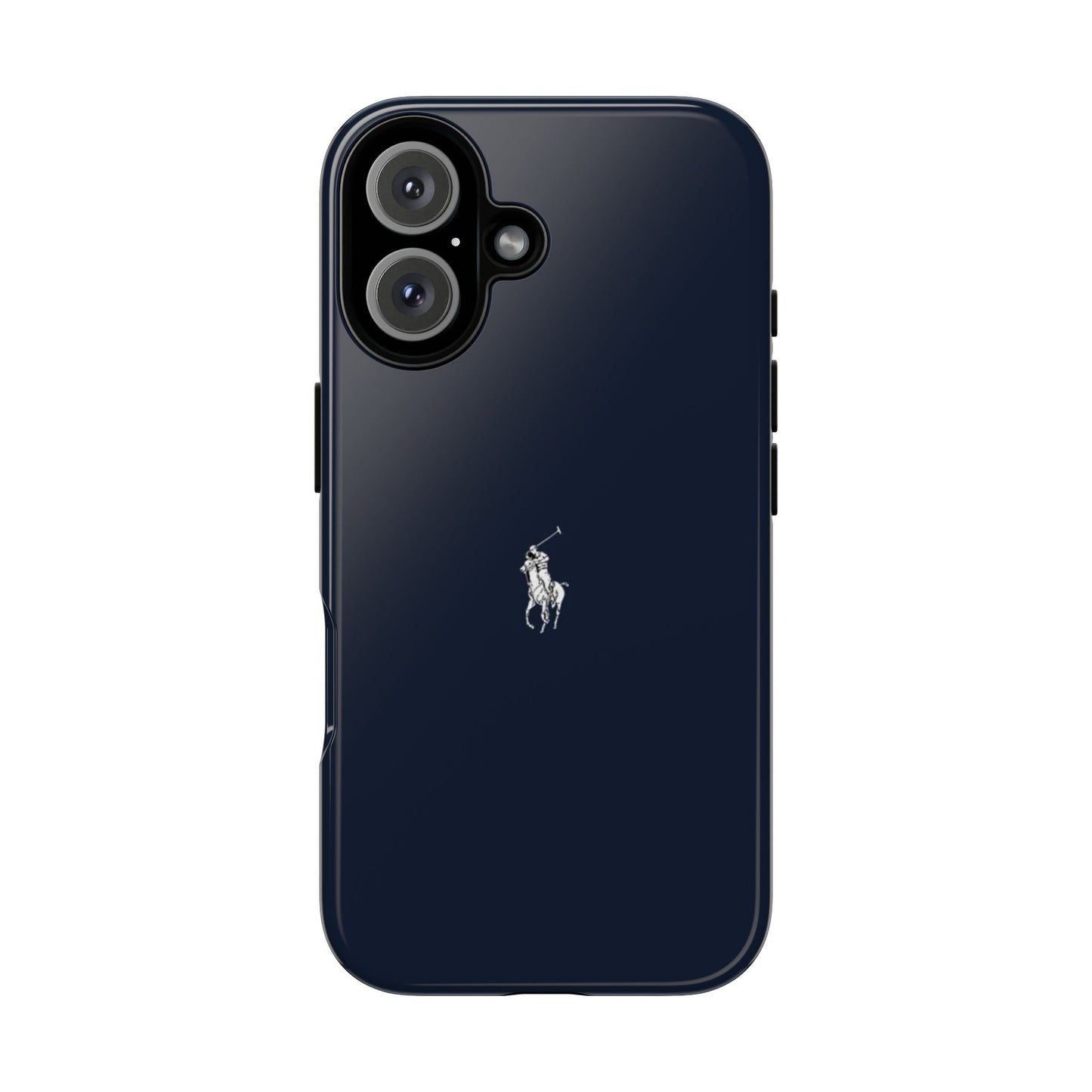 Navy Polo Logo Tough Phone Case — Slim Protective iPhone Cover