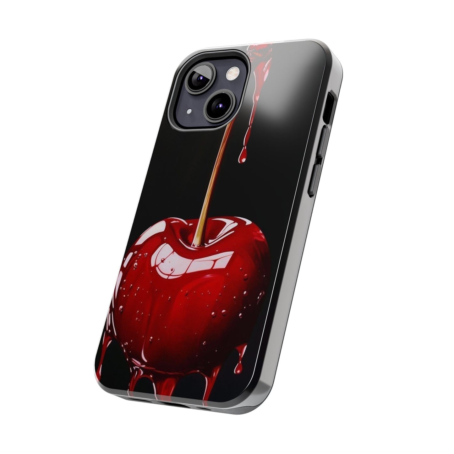 Dripping Cherry Tough Phone Case - Stylish Protection for Your Device