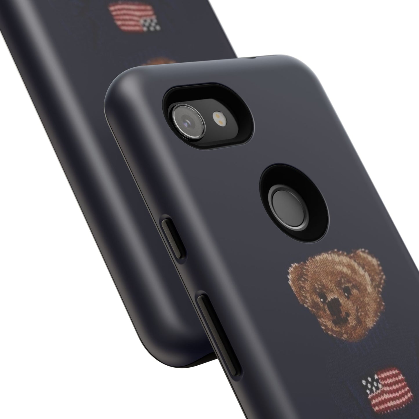 Patriotic Polo Bear Phone Case — Navy Protective Tough Case